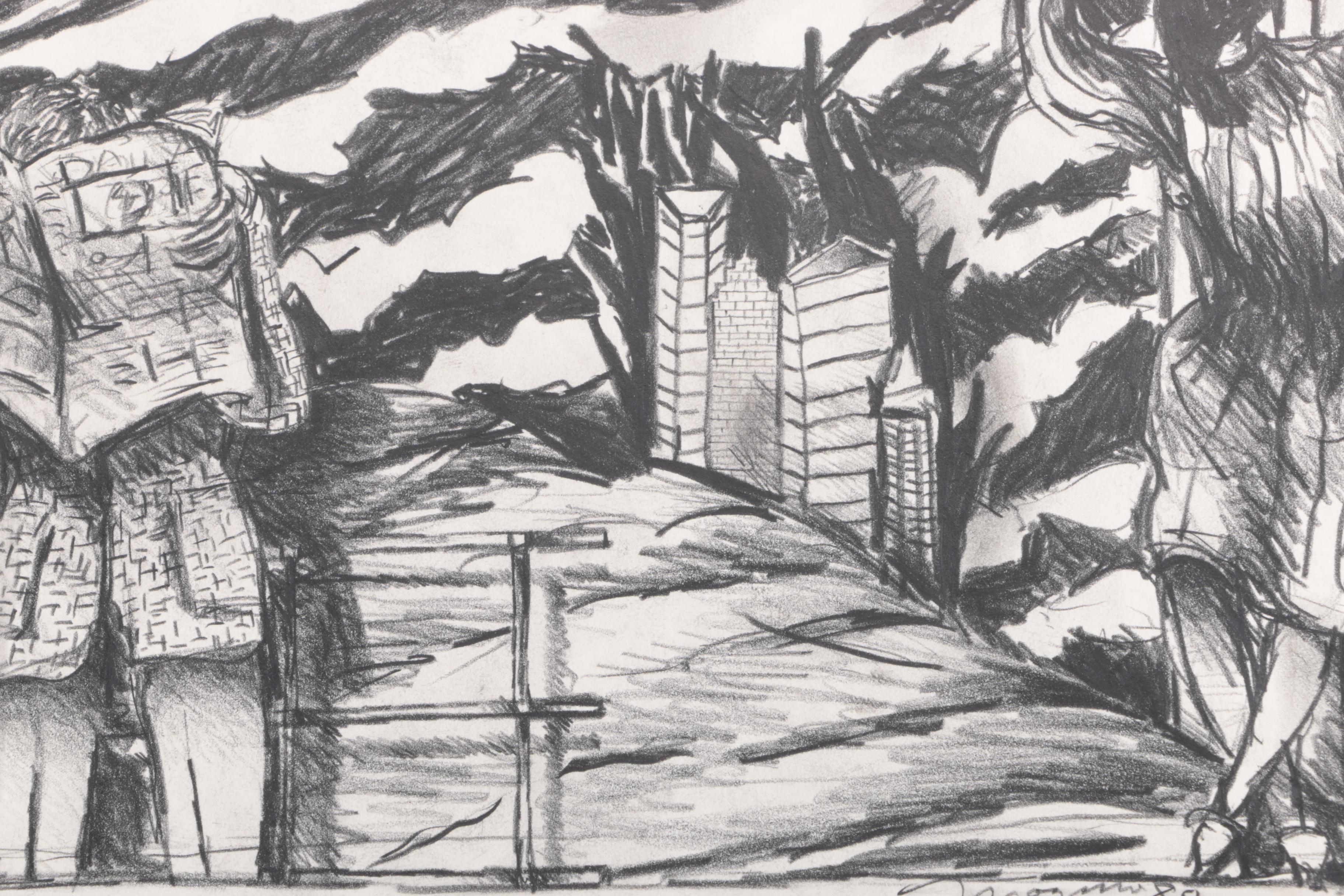 Collection of Pen, Graphite, and Ink Illustrations Featuring Sam Cady