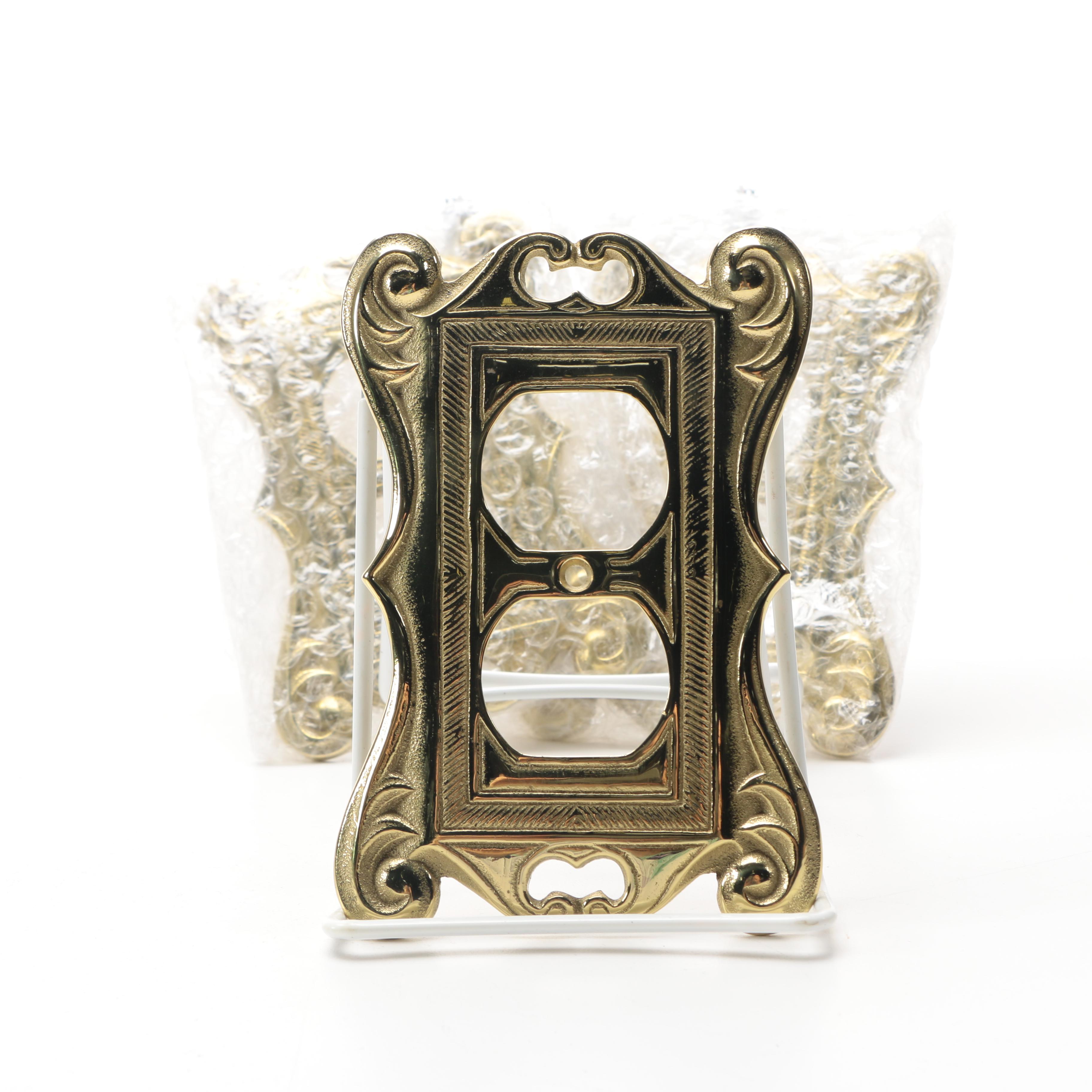 Virginia Metalcrafters Brass Electrical Outlet Covers