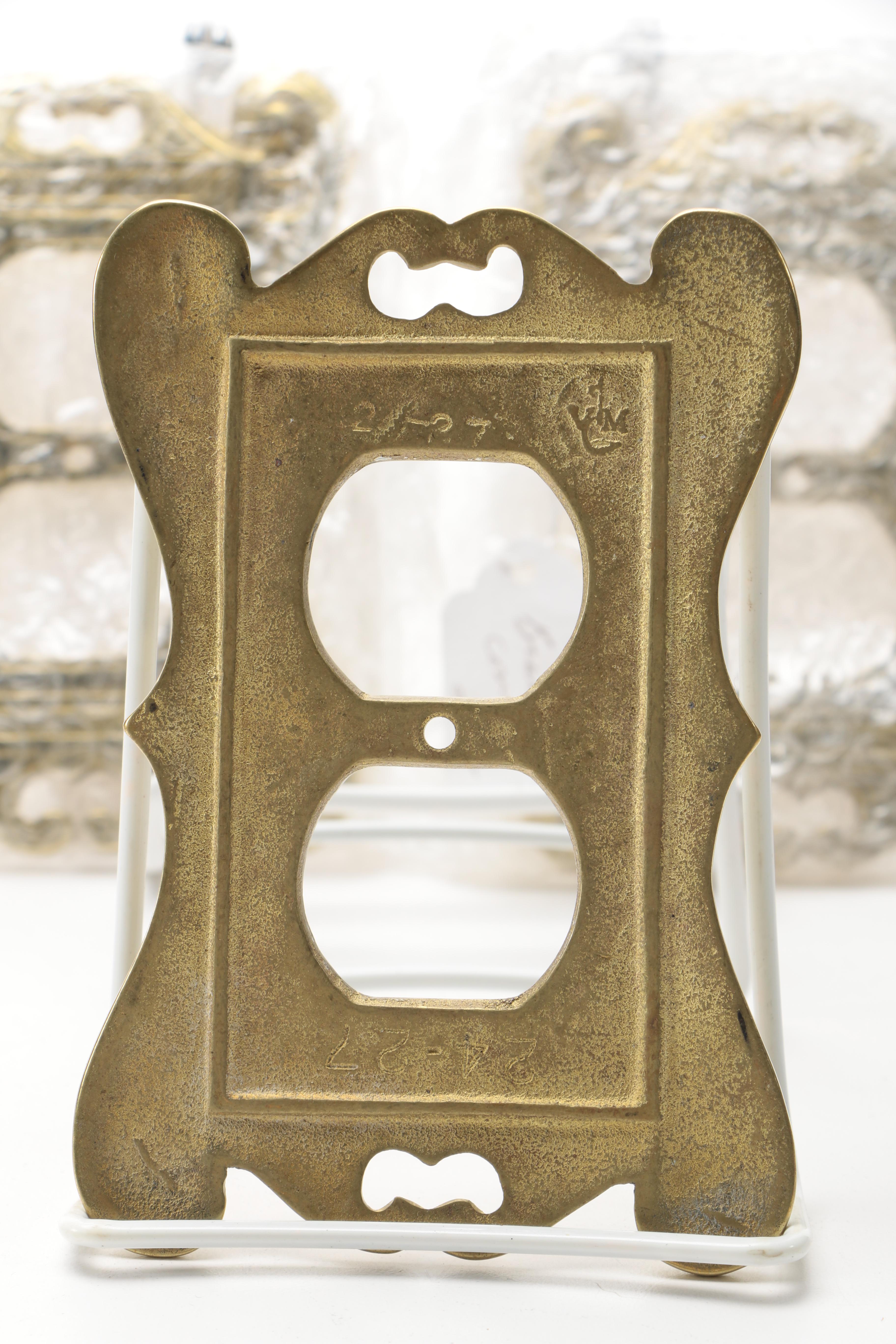 Virginia Metalcrafters Brass Electrical Outlet Covers