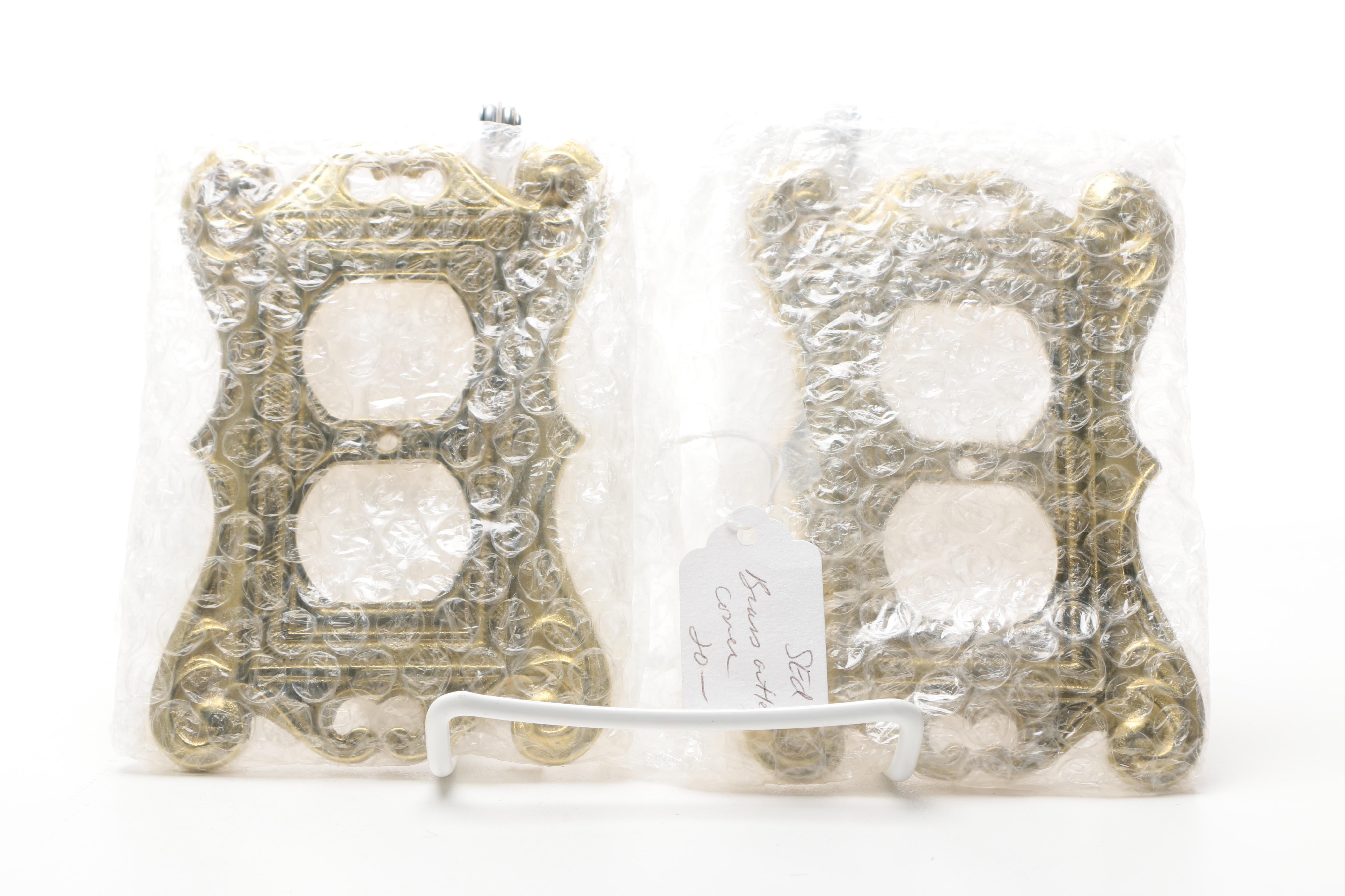 Virginia Metalcrafters Brass Electrical Outlet Covers