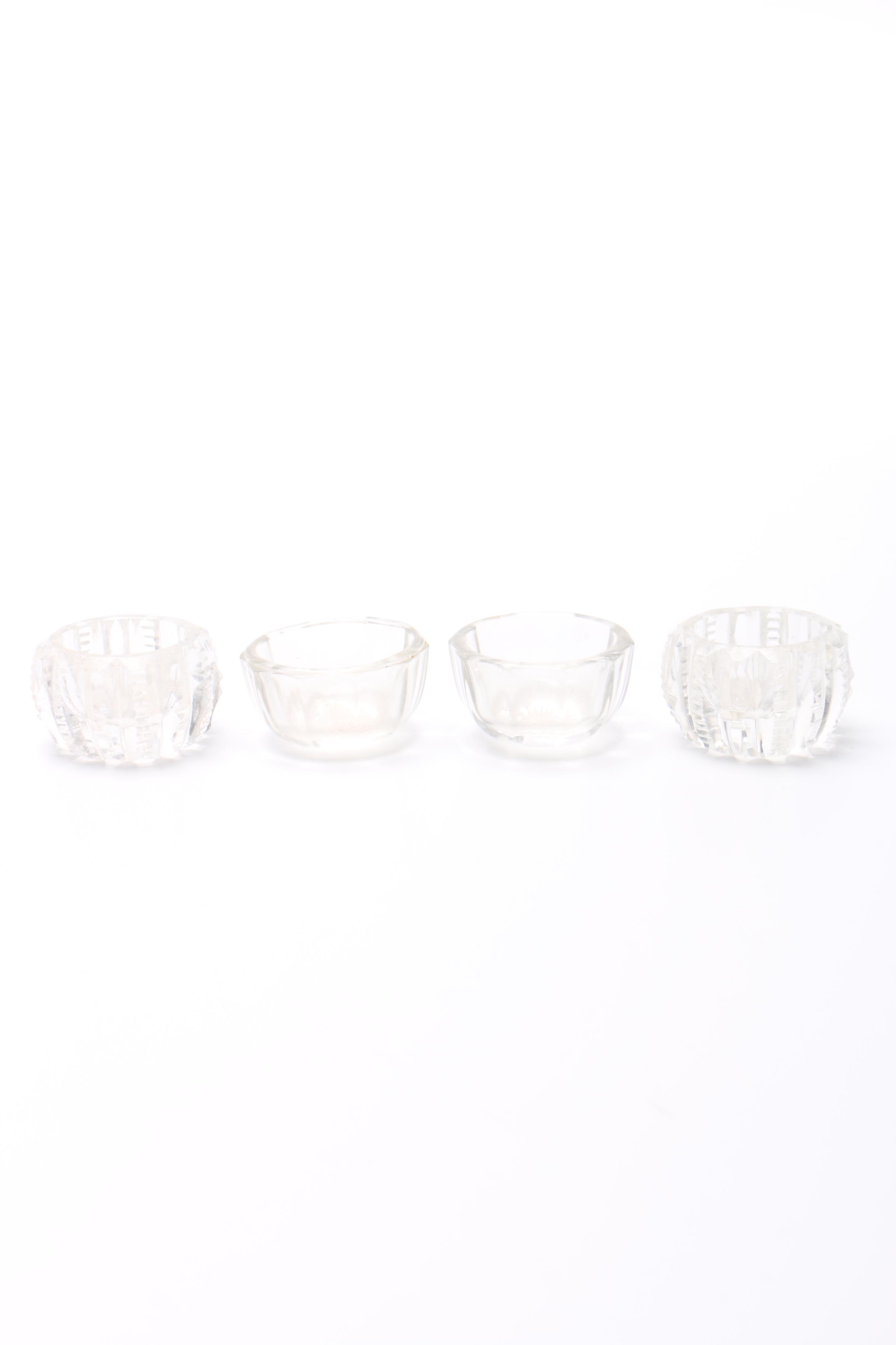 Four Glass Candle Holders