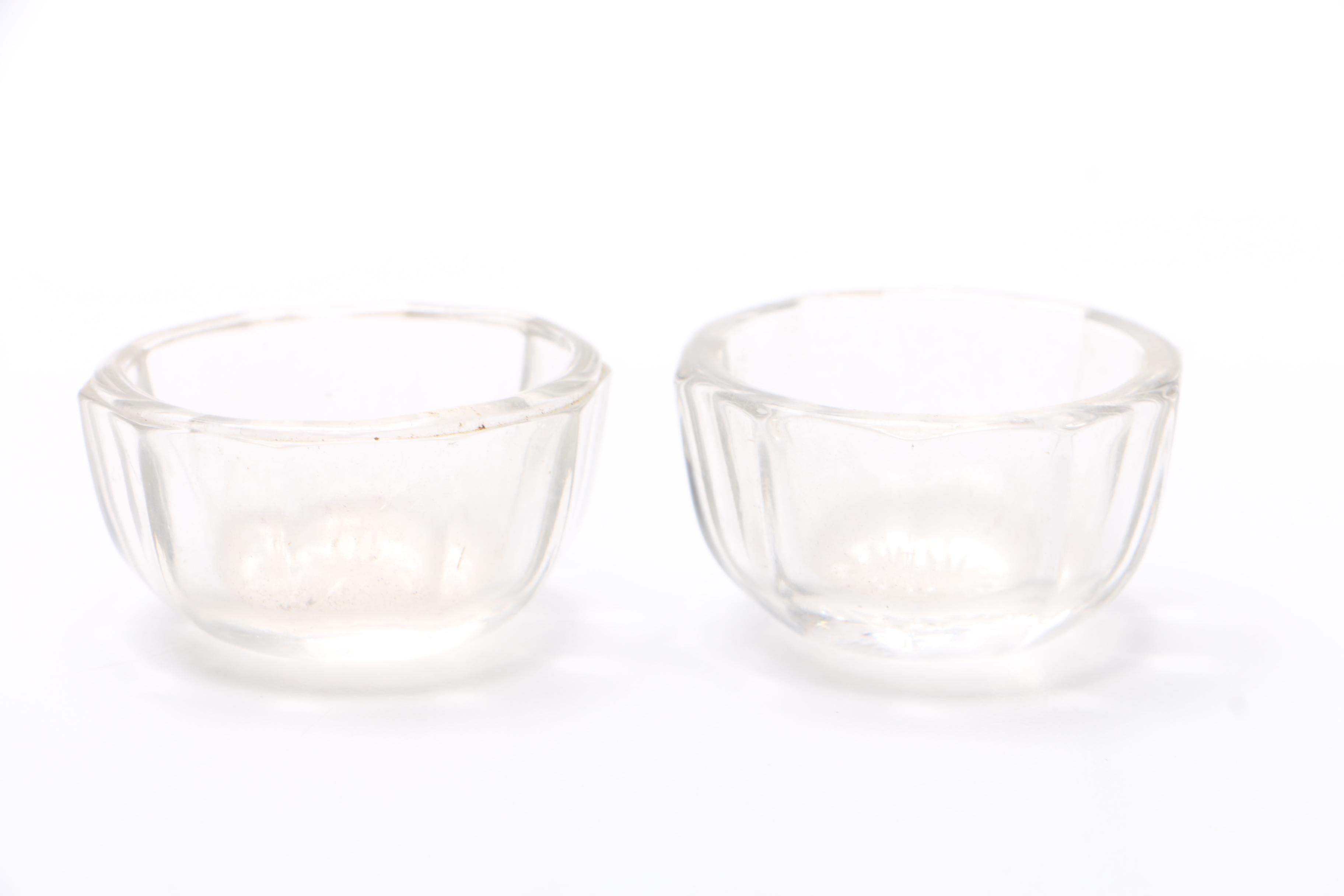 Four Glass Candle Holders