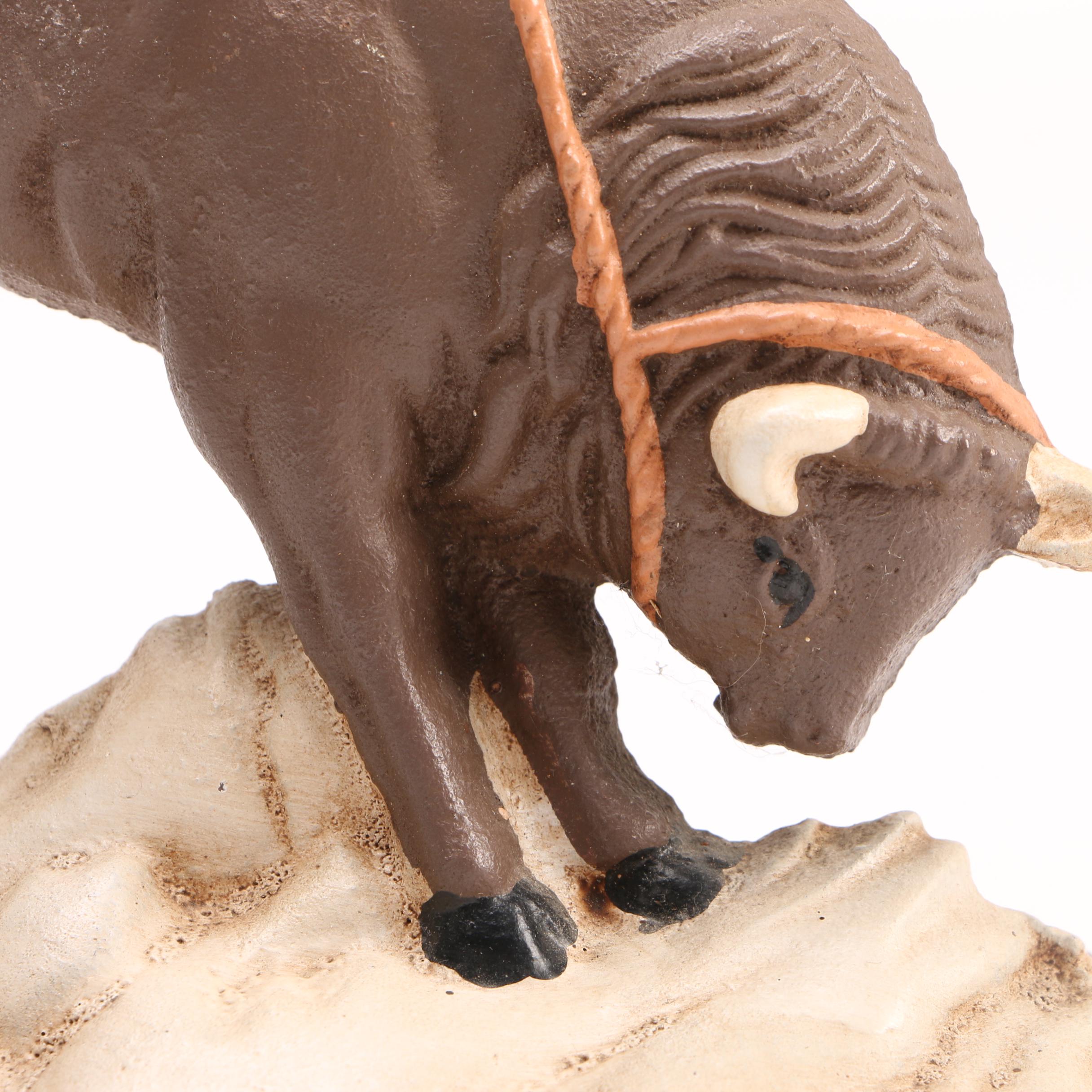 Victoria Impex Corp. Cowboy and Bull Figure