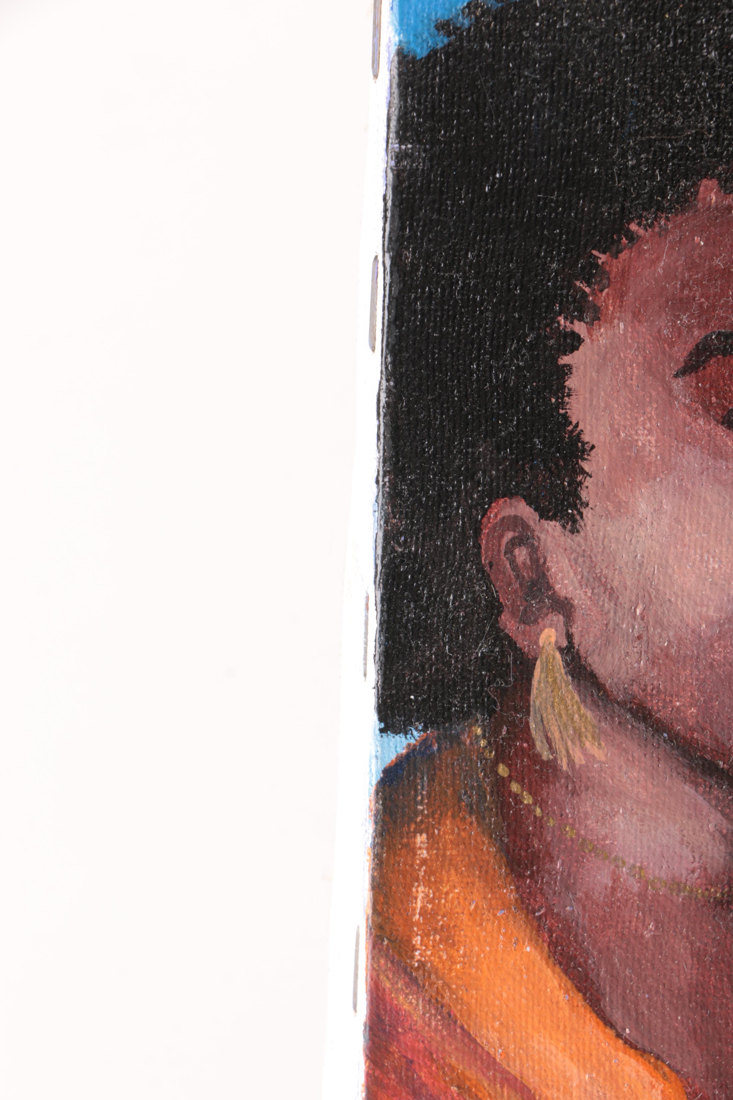 Ashley Dogget Oil Painting on Canvas “Comparison Between Two Groups of Ratchet Women”