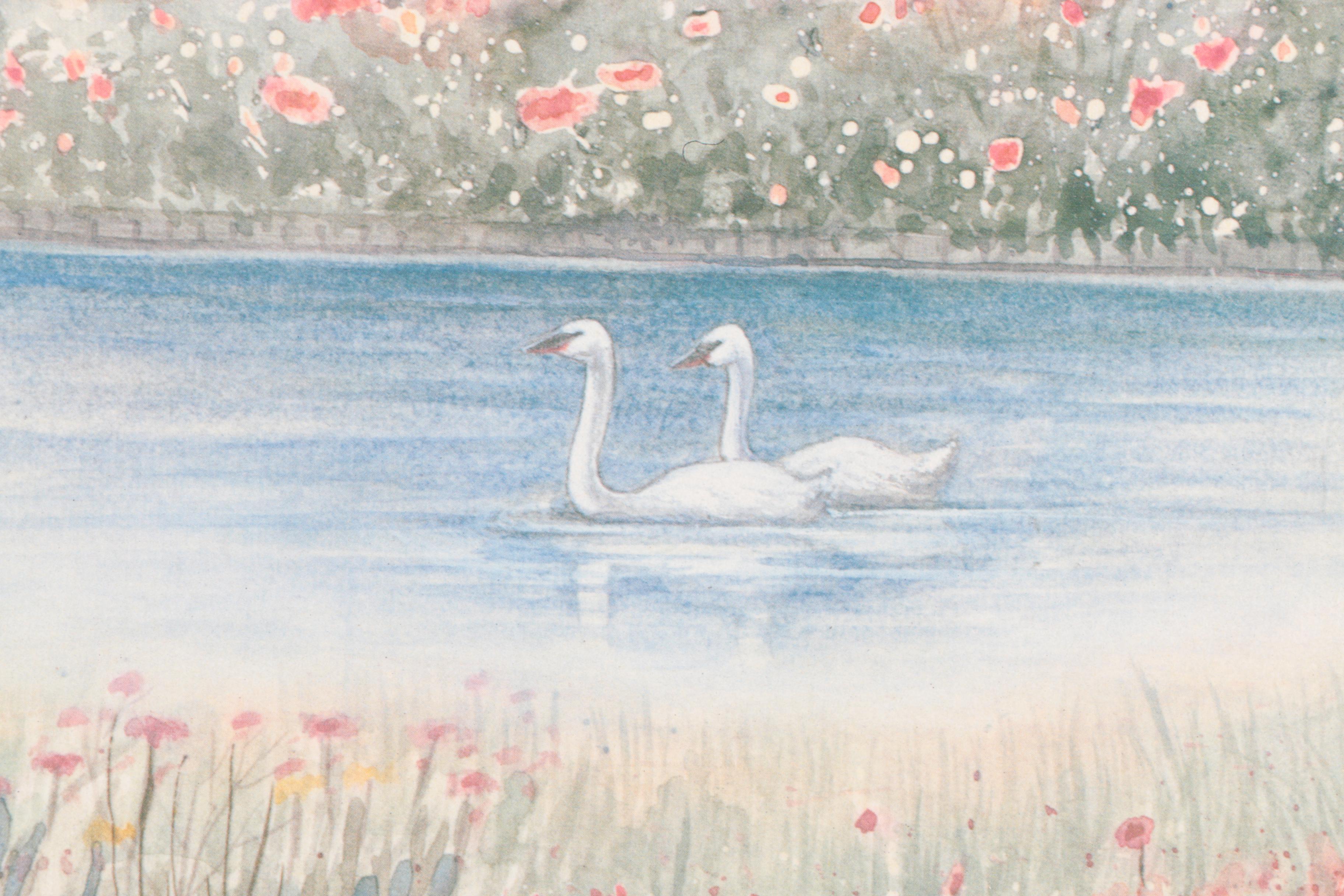 After Miran Lee Offset Lithograph Landscape