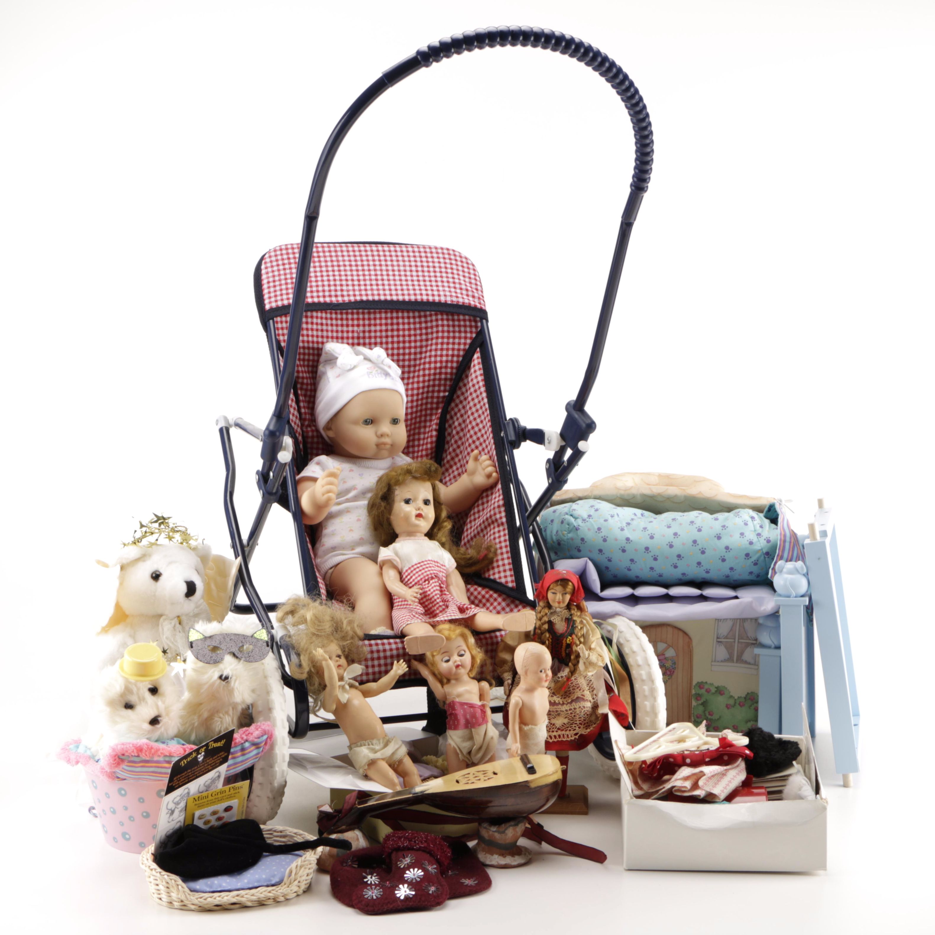 American Girl Bitty Baby With More Dolls and Accessories