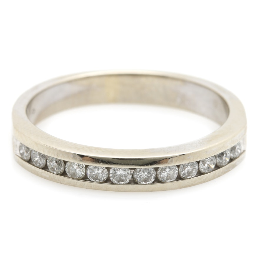 Tessler and Weiss 14K White Gold Diamond Band