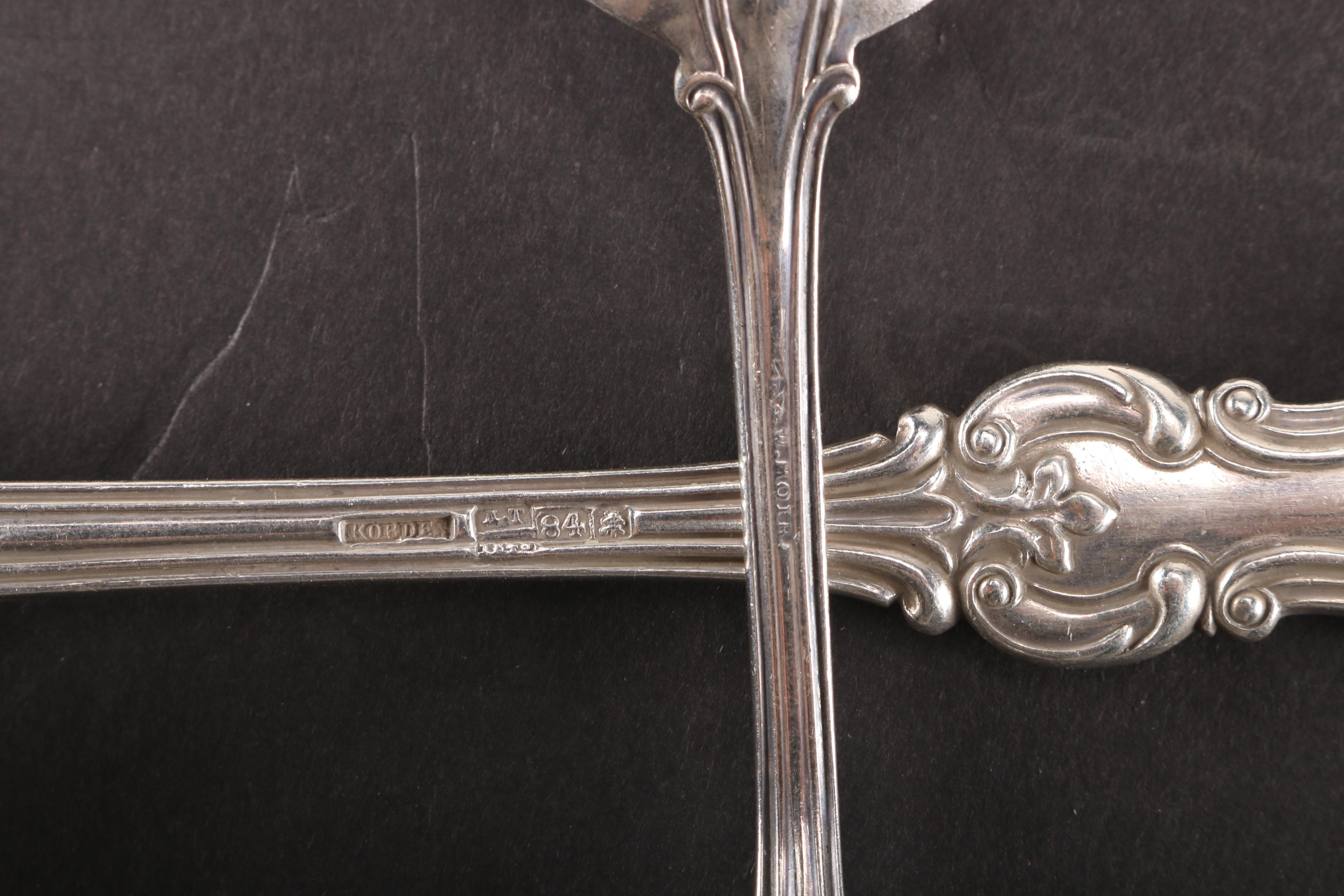 Collection of Silver Spoons Including a Russian Coin Silver Spoon