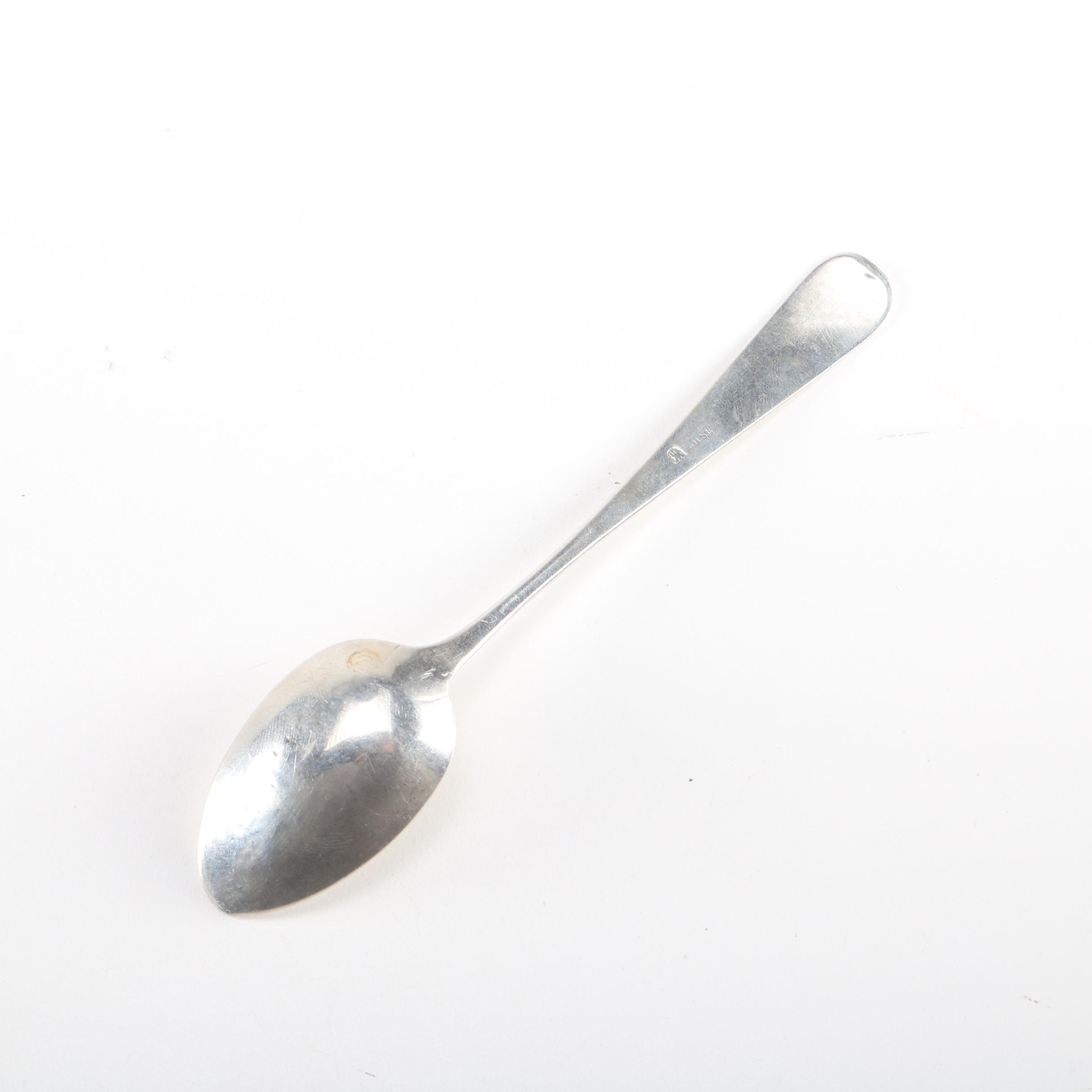 Collection of Silver Spoons Including a Russian Coin Silver Spoon