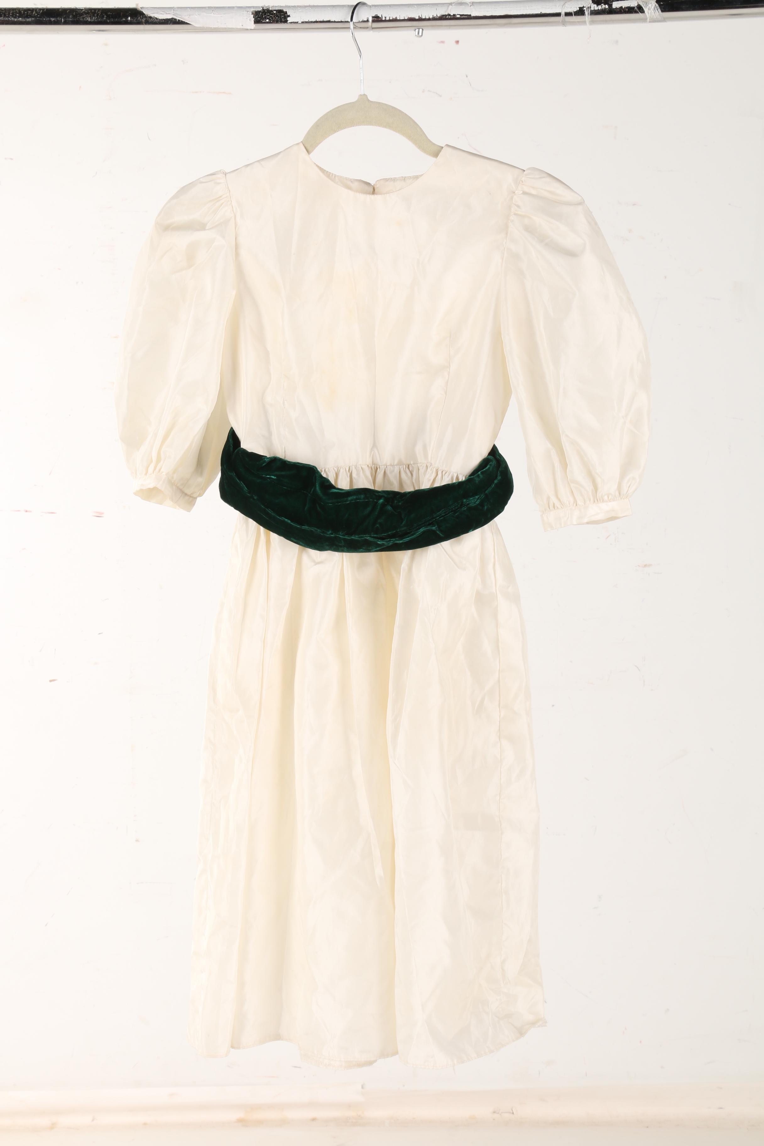 Children's Vintage White Dress