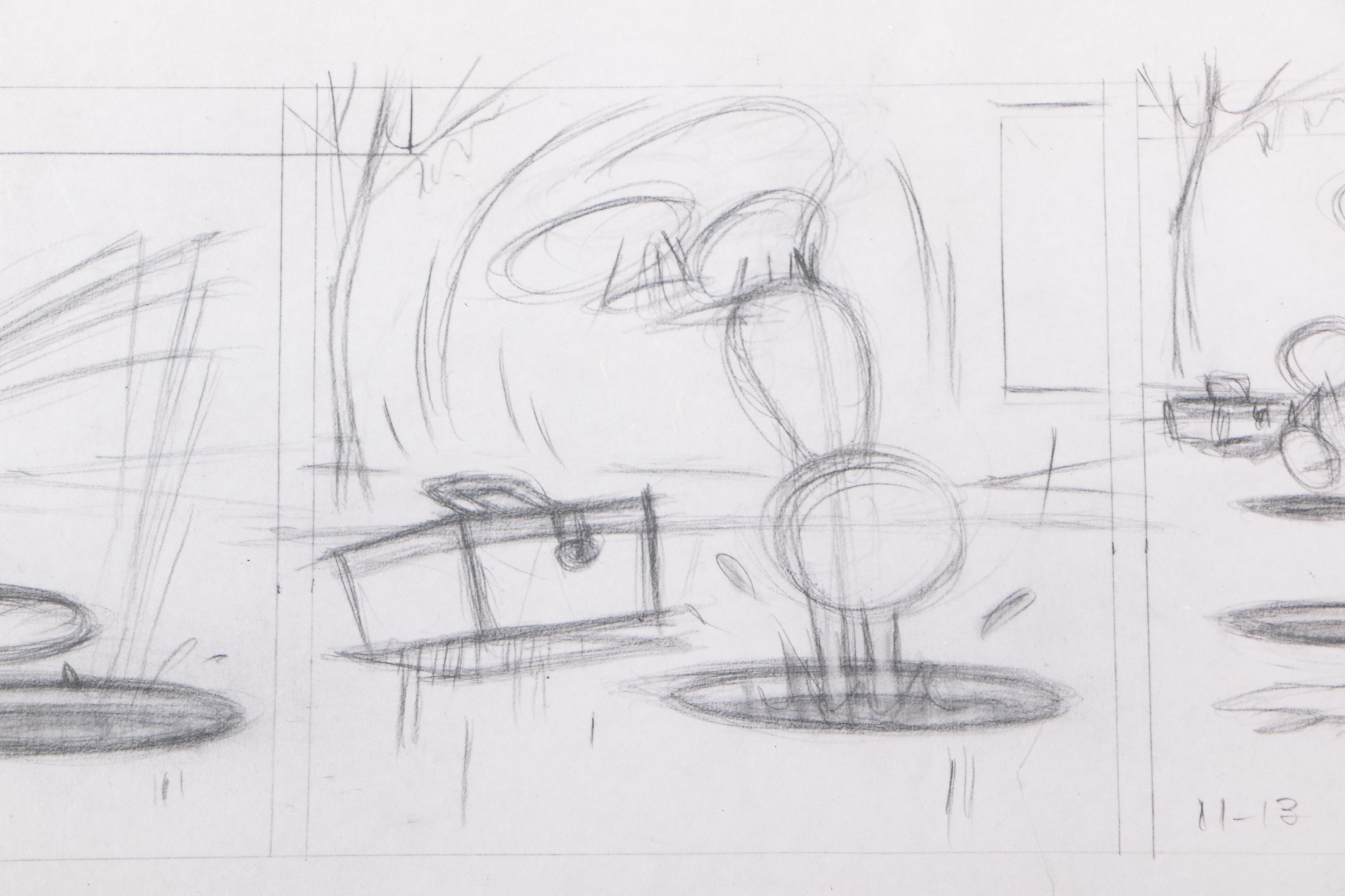 Arthur Floyd Gottfredson Mid-Century Graphite Drawings of Mickey Mouse