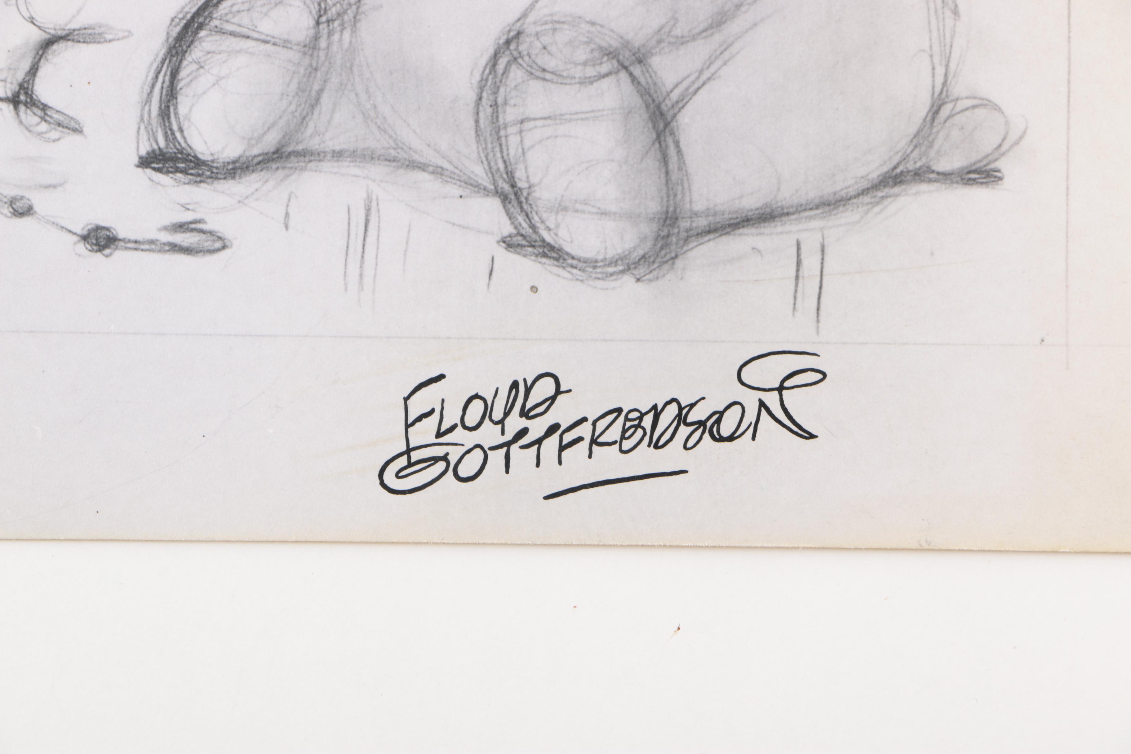 Arthur Floyd Gottfredson Mid-Century Graphite Drawings of Mickey Mouse