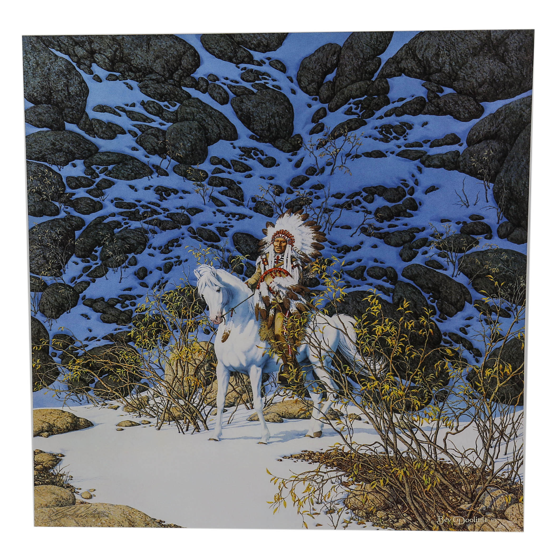 Signed Bev Doolittle Print "Eagle Heart"