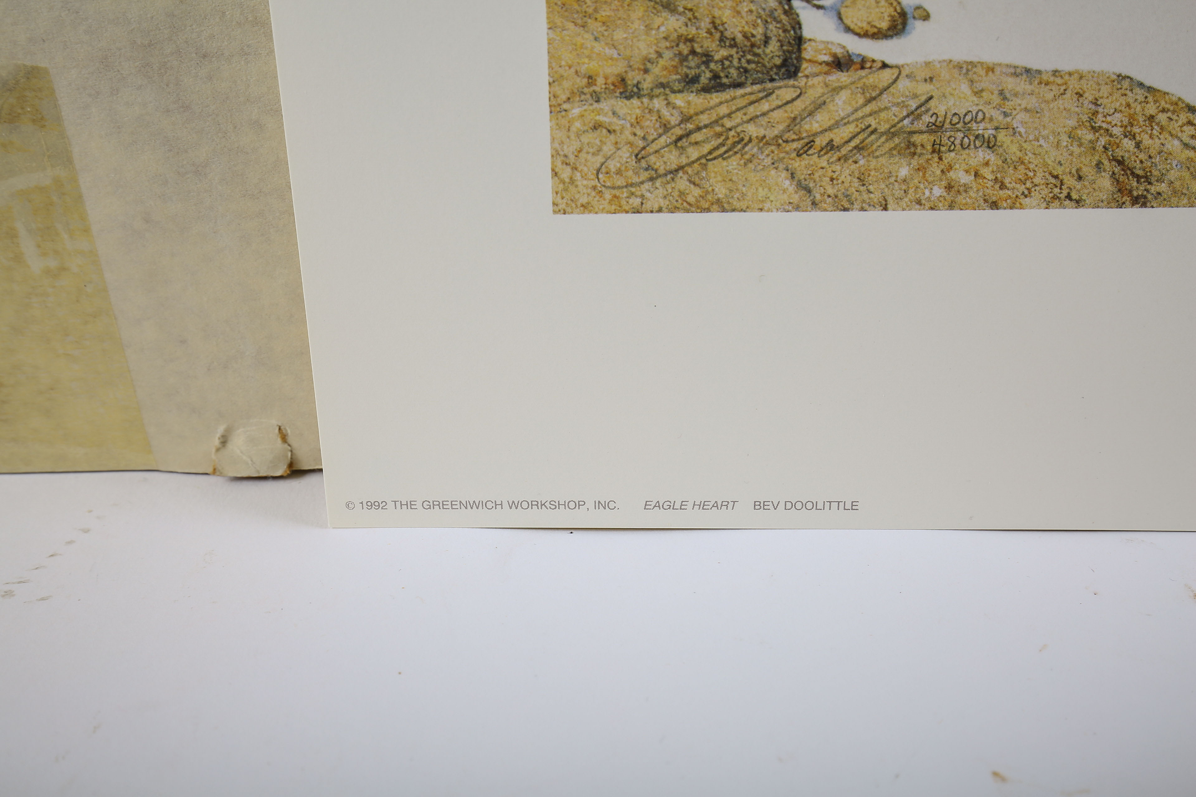 Signed Bev Doolittle Print "Eagle Heart"