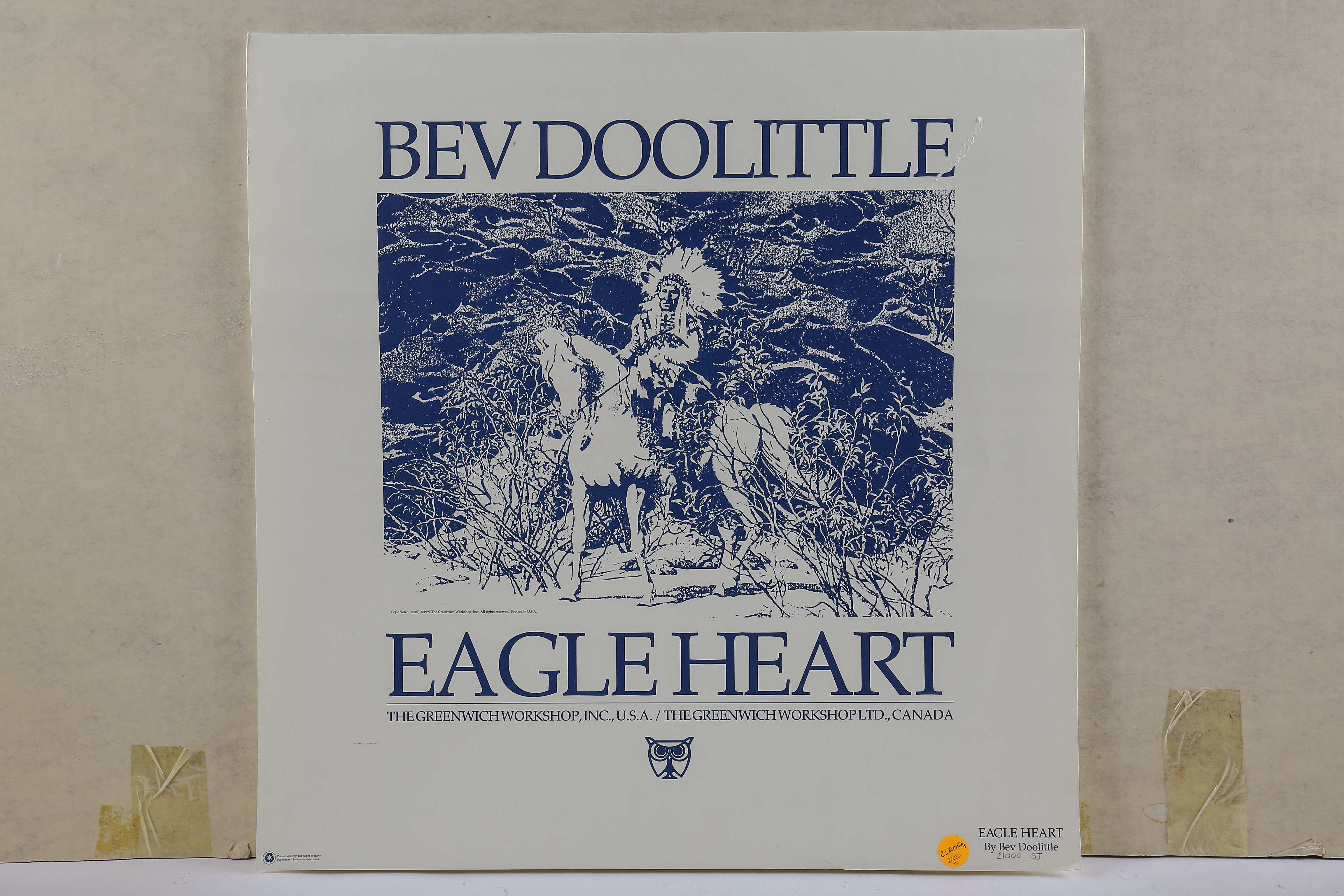 Signed Bev Doolittle Print "Eagle Heart"