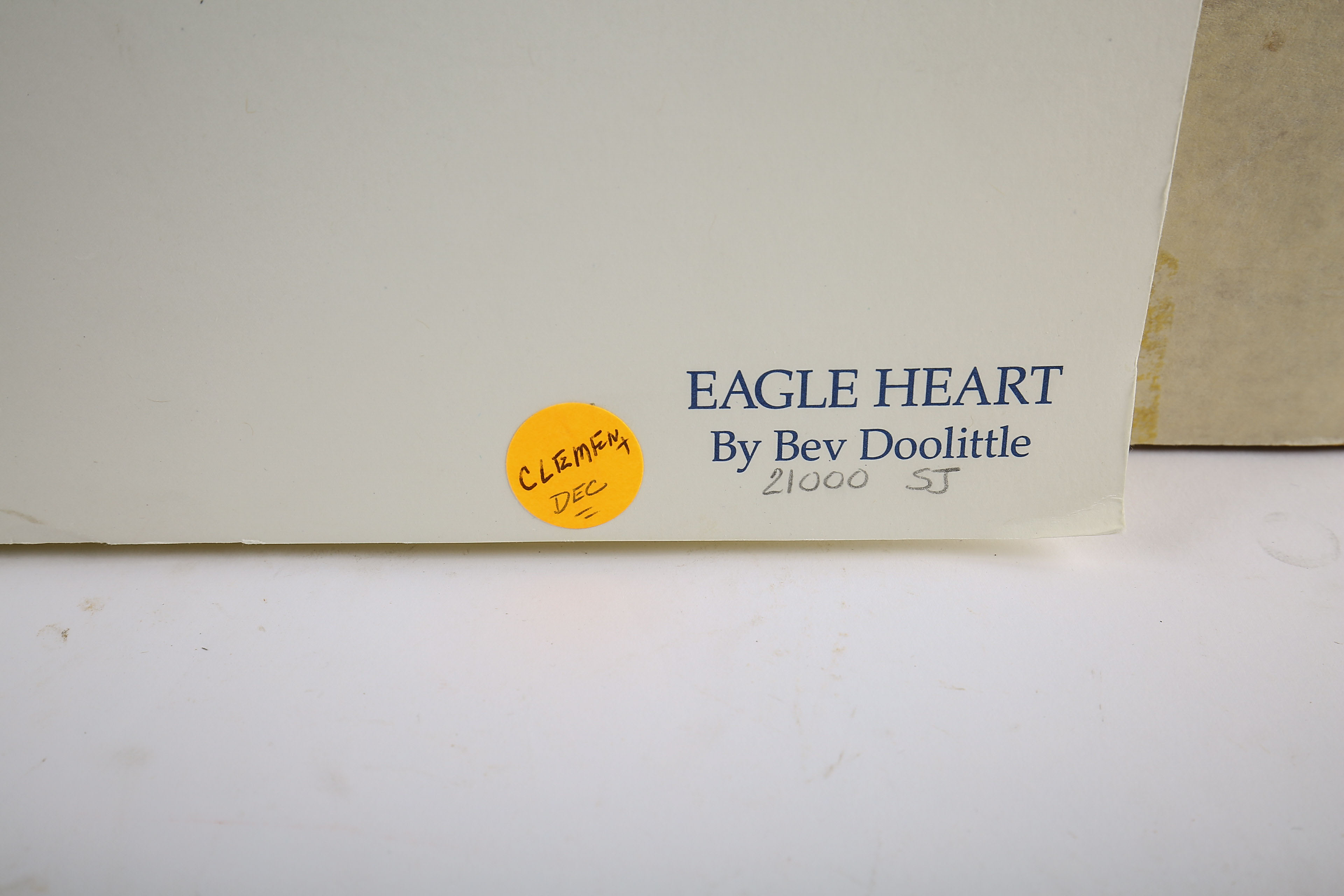Signed Bev Doolittle Print "Eagle Heart"
