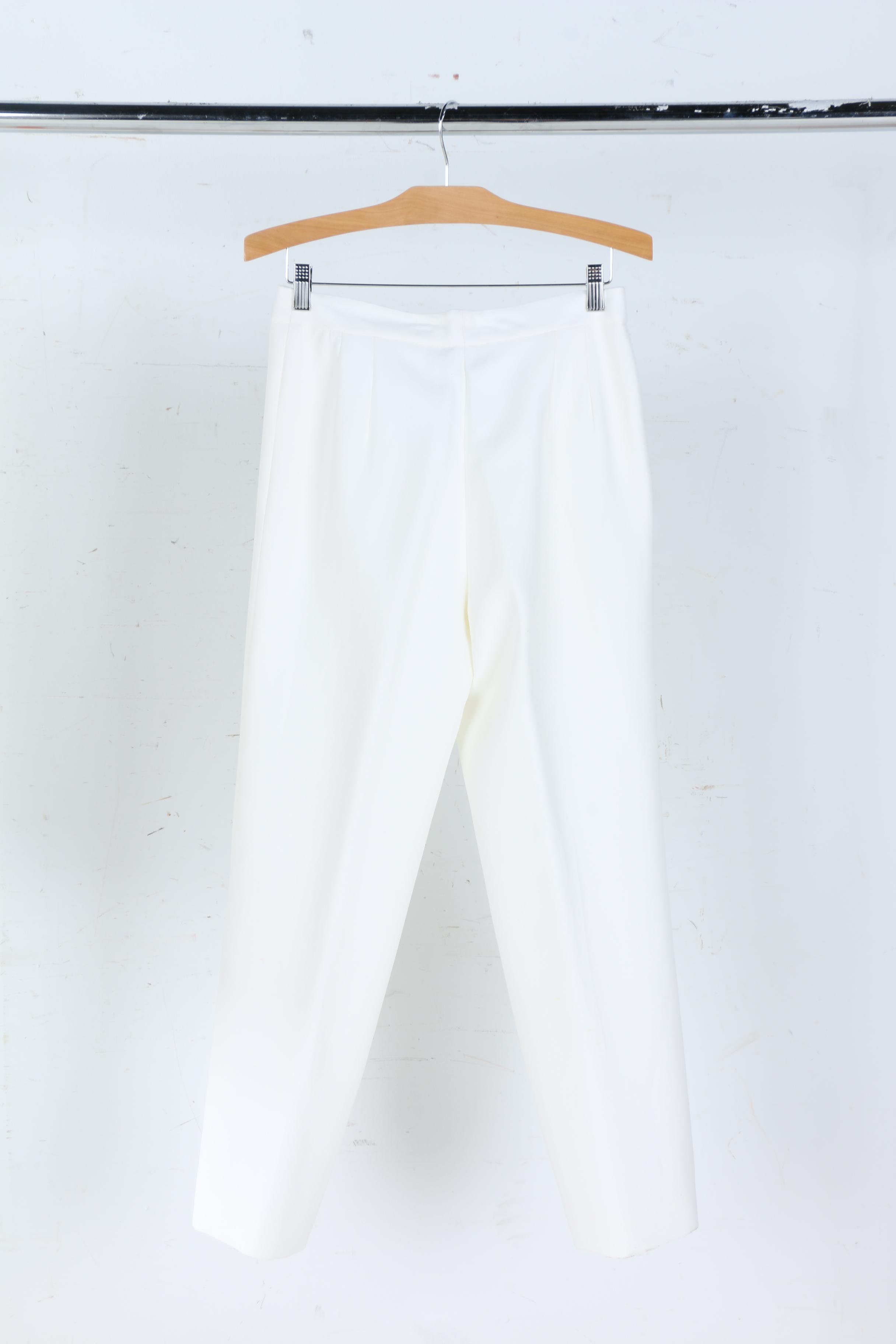 Women's Tamotsu White Pant Suit