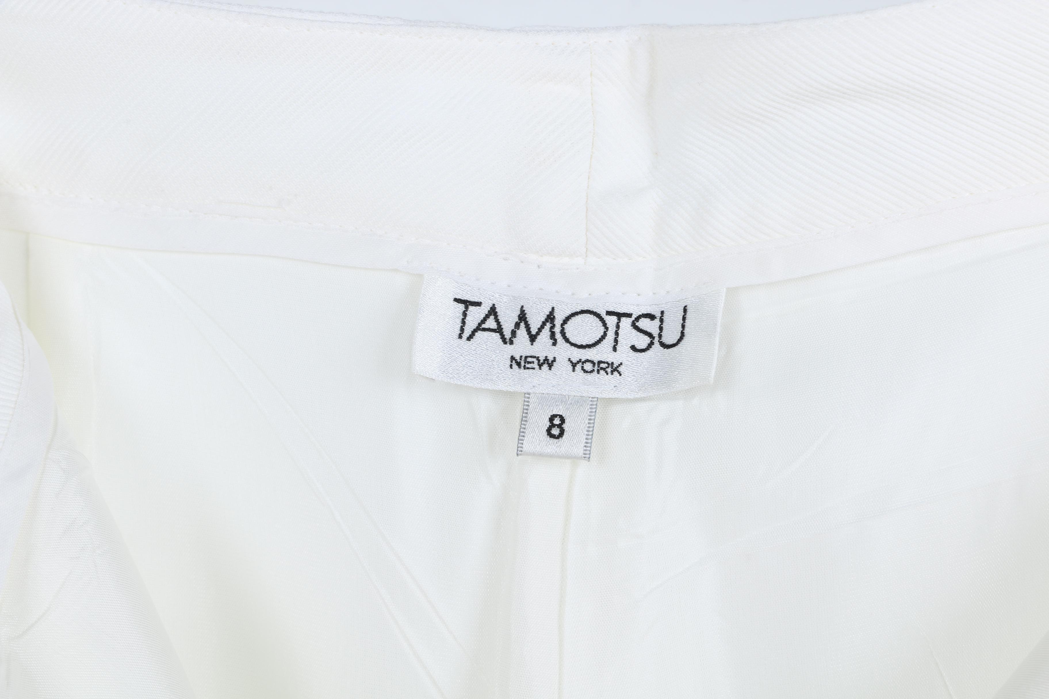 Women's Tamotsu White Pant Suit