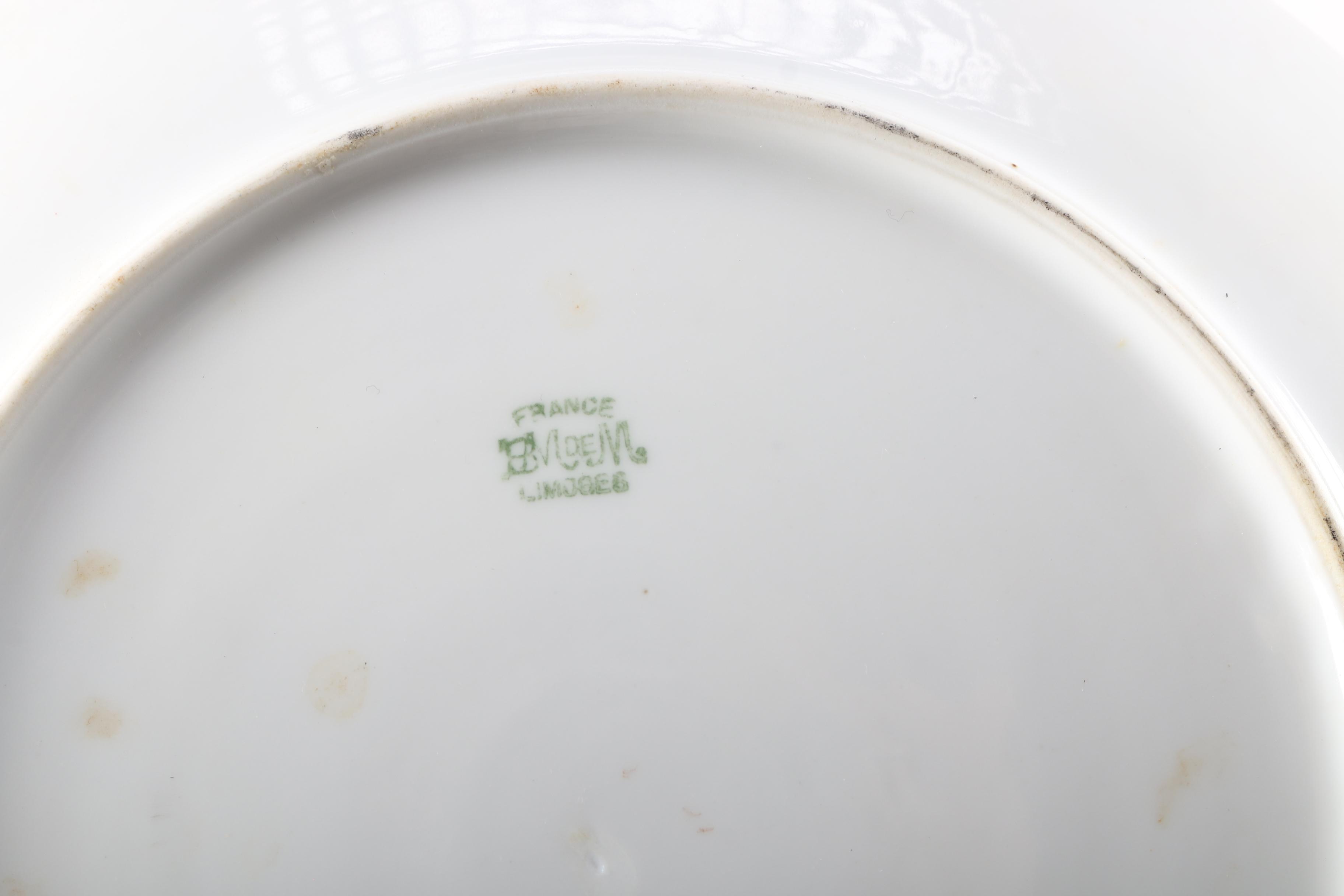 Antique P. M. Mavaleix Limoges Plate