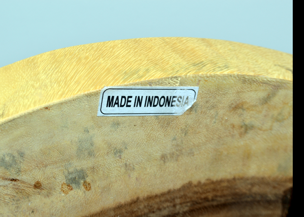 Wooden Slab Top Accent Table