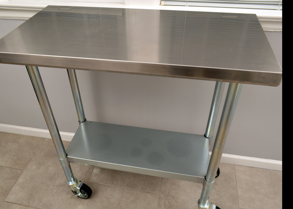 Stainless Steel Portable Kitchen Cart