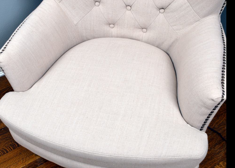 Jofran Inc. "Conner" Button-Tufted Wing Chair