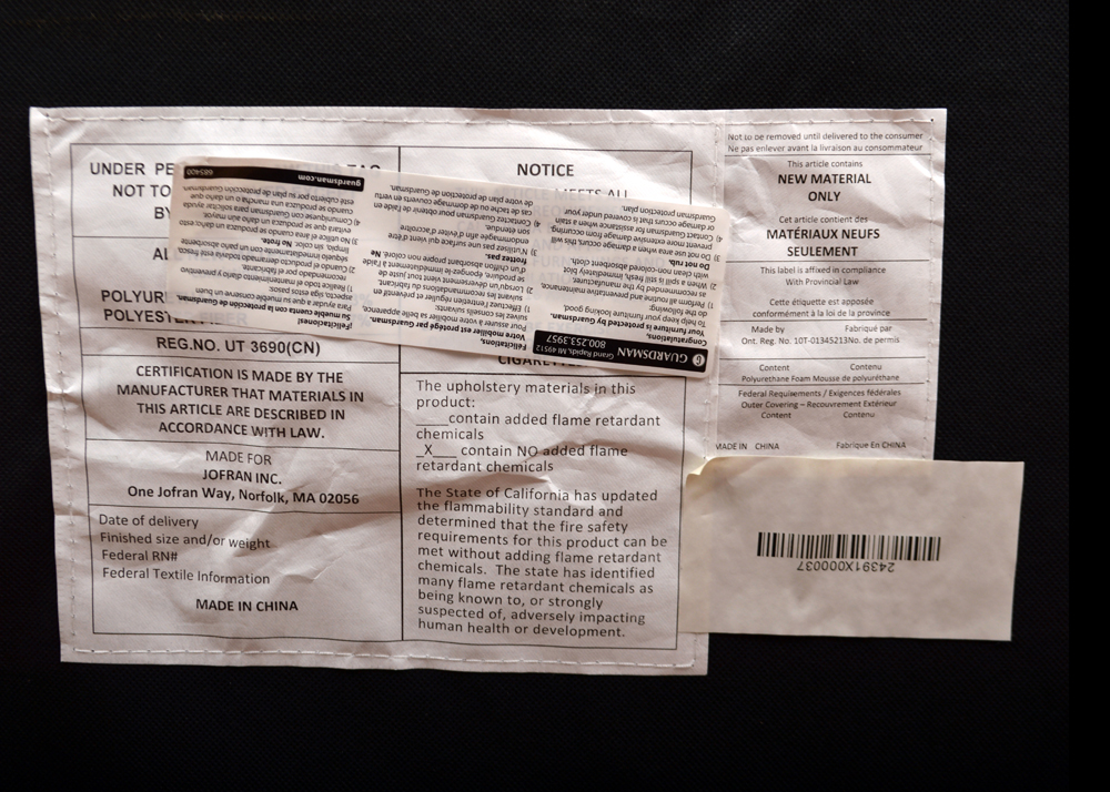 Jofran Inc. "Conner" Button-Tufted Wing Chair