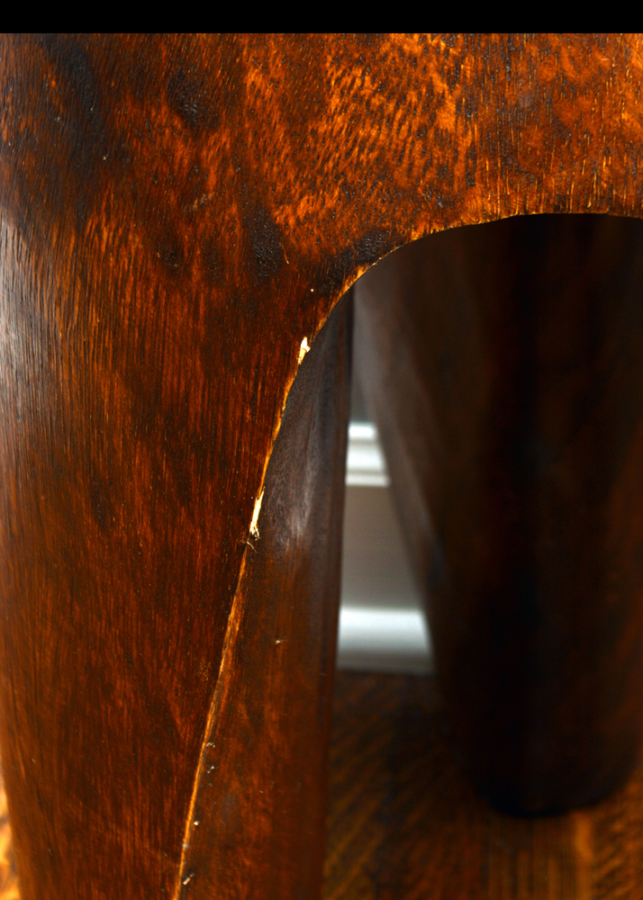 Contemporary Naturalistic Wood Accent Table