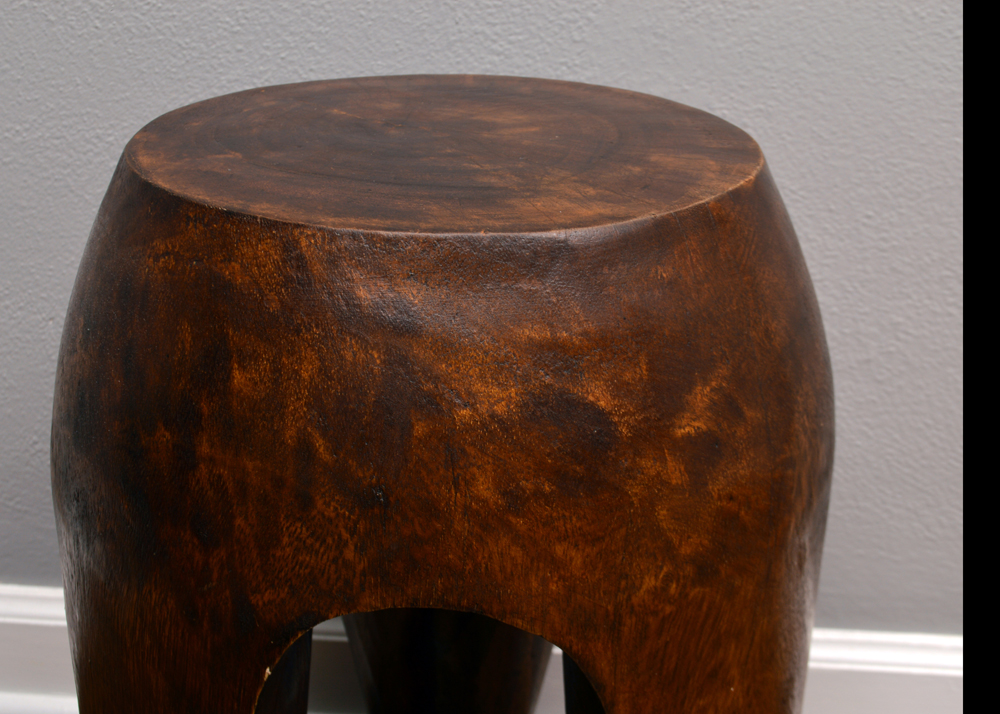 Contemporary Naturalistic Wood Accent Table