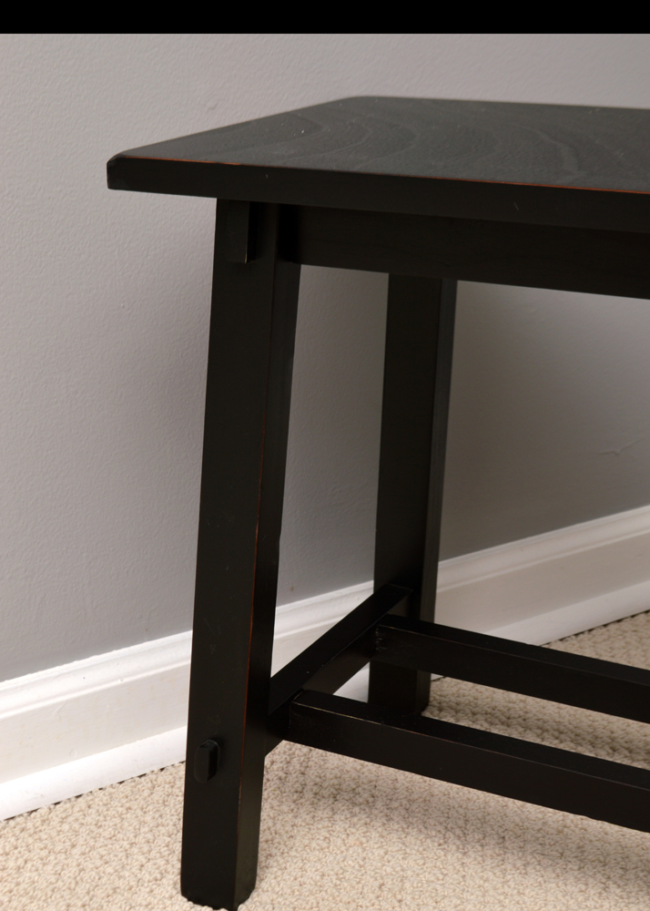 Contemporary Accent Table and Bench