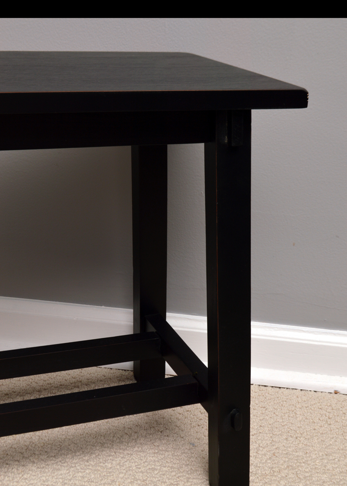 Contemporary Accent Table and Bench