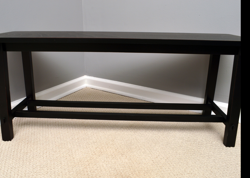 Contemporary Accent Table and Bench