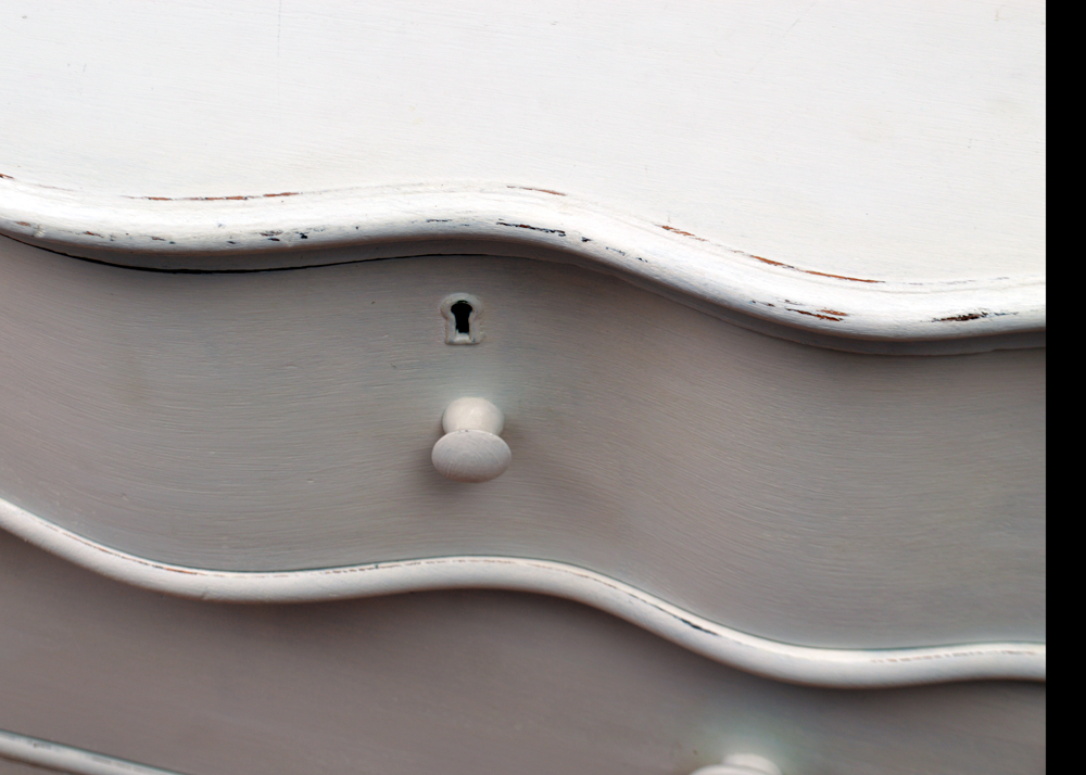 Vintage Four-Drawer Dresser With Serpentine Front