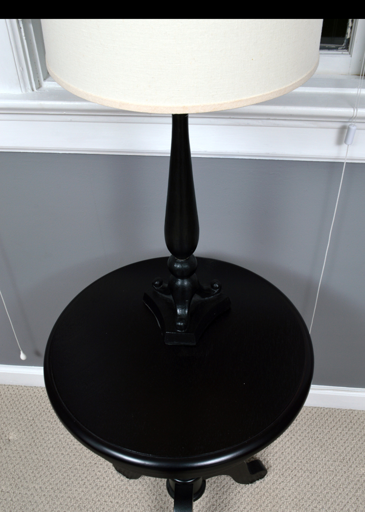Contemporary Accent Table and Lamp