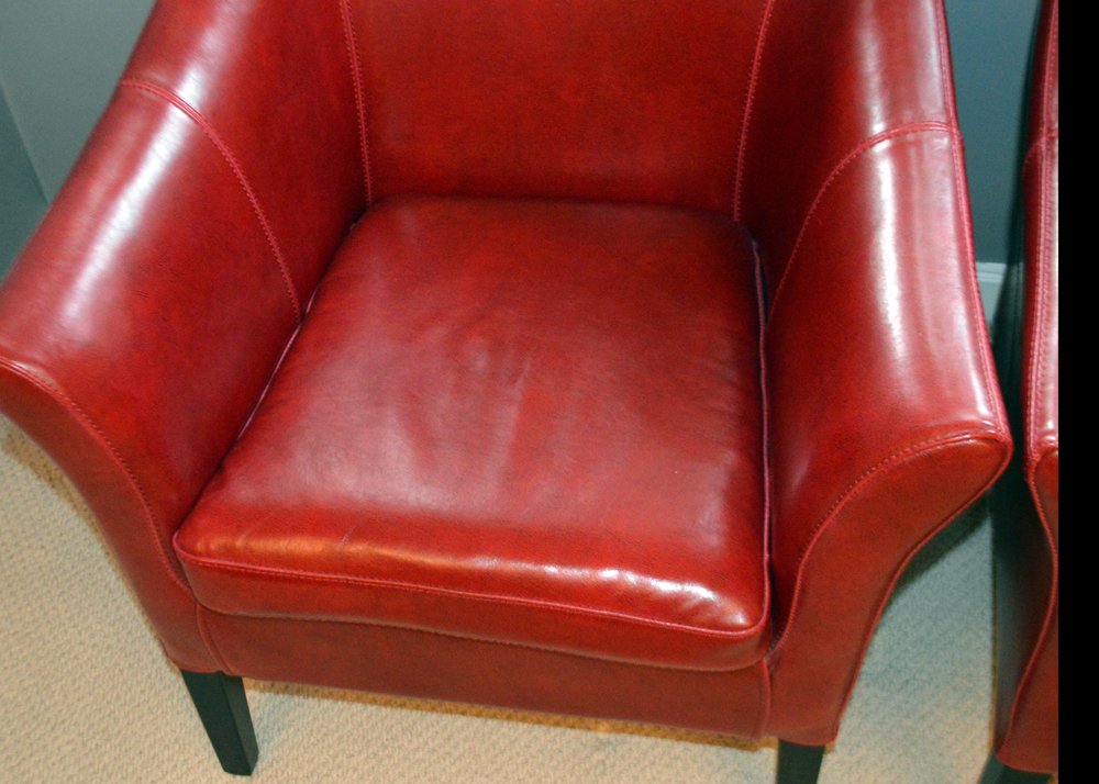 Contemporary Barrel Back Armchairs