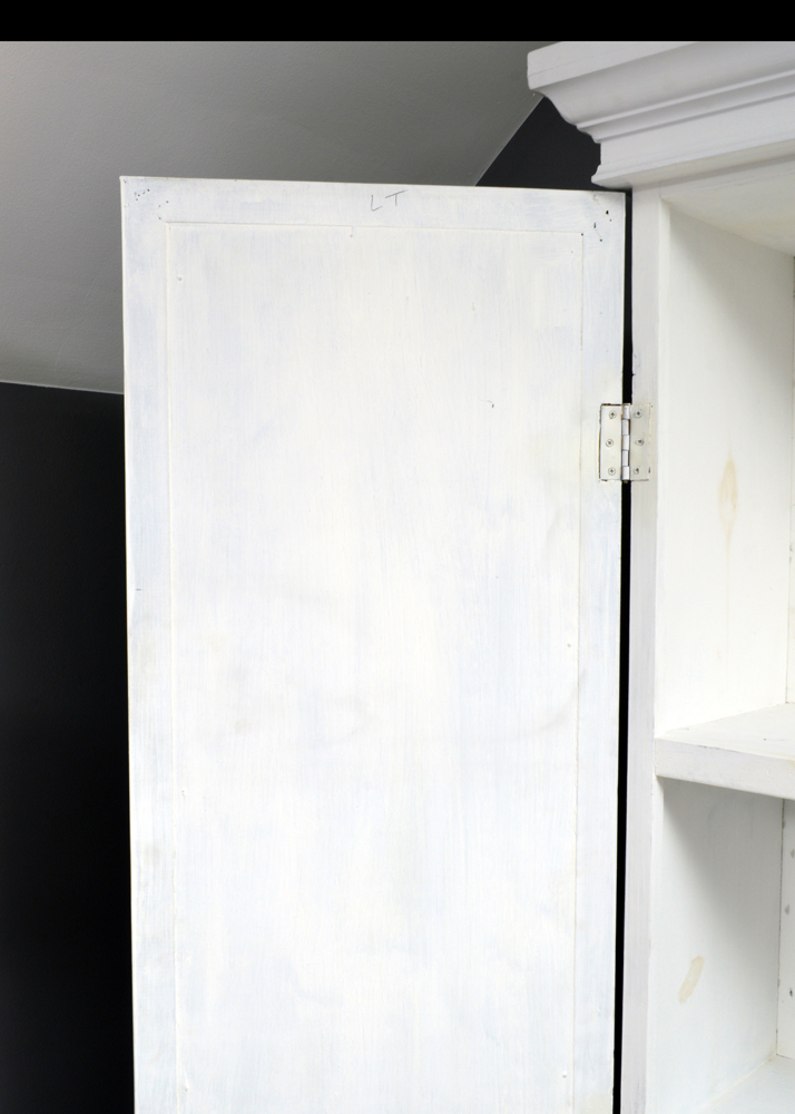 White-Painted Two-Door Storage Cabinet