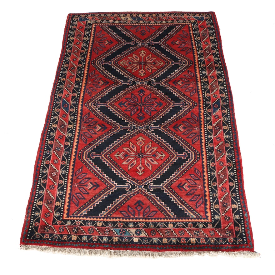 Hand-Knotted Persian Luri Area Rug