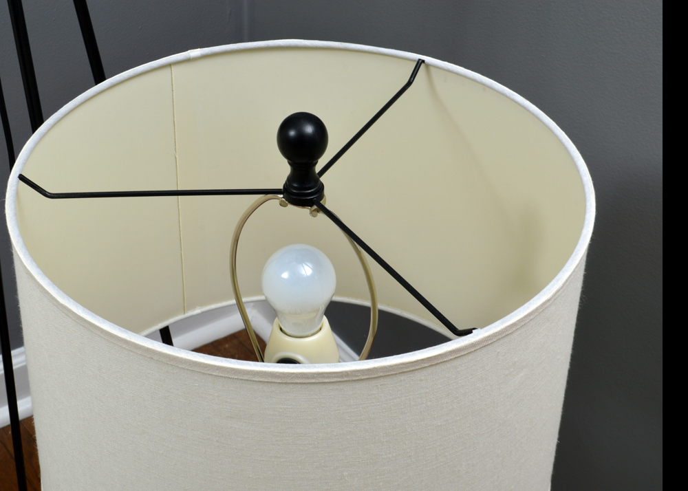 Contemporary Floor Lamp and Table Lamps