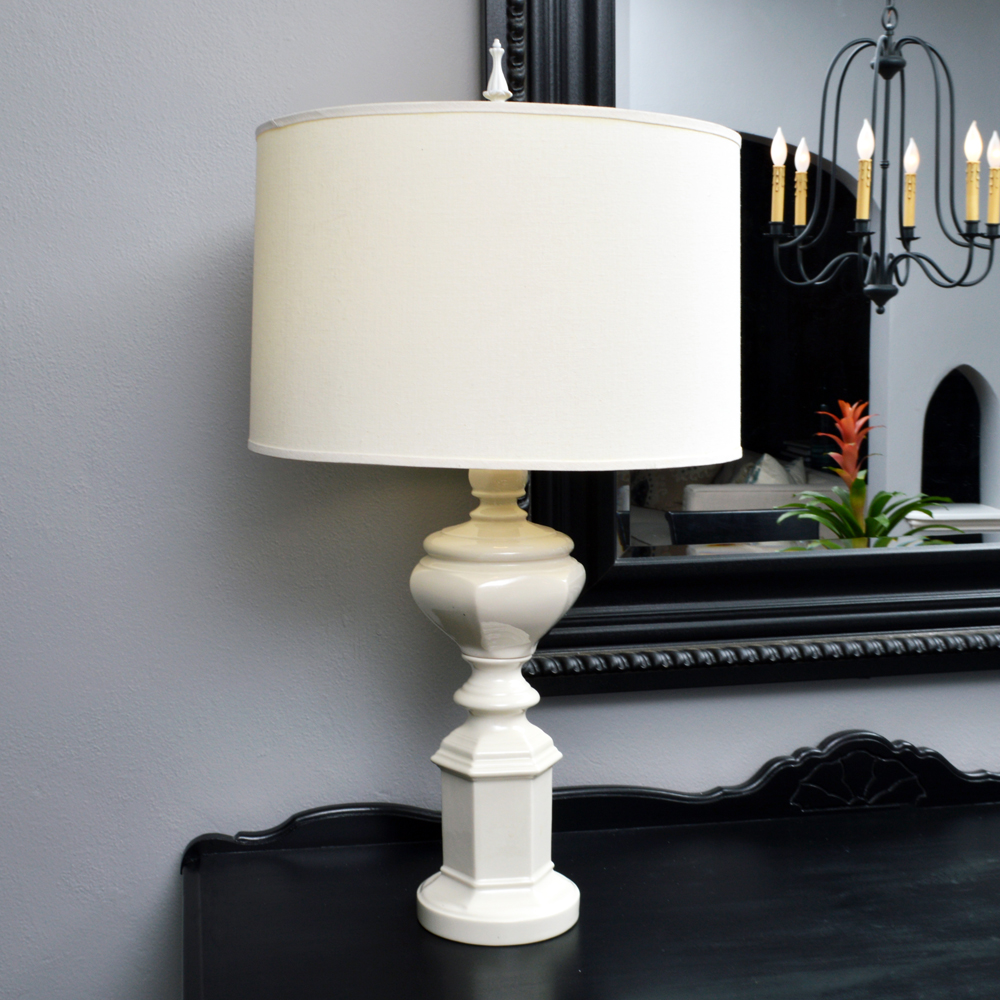 White Ceramic Table Lamp