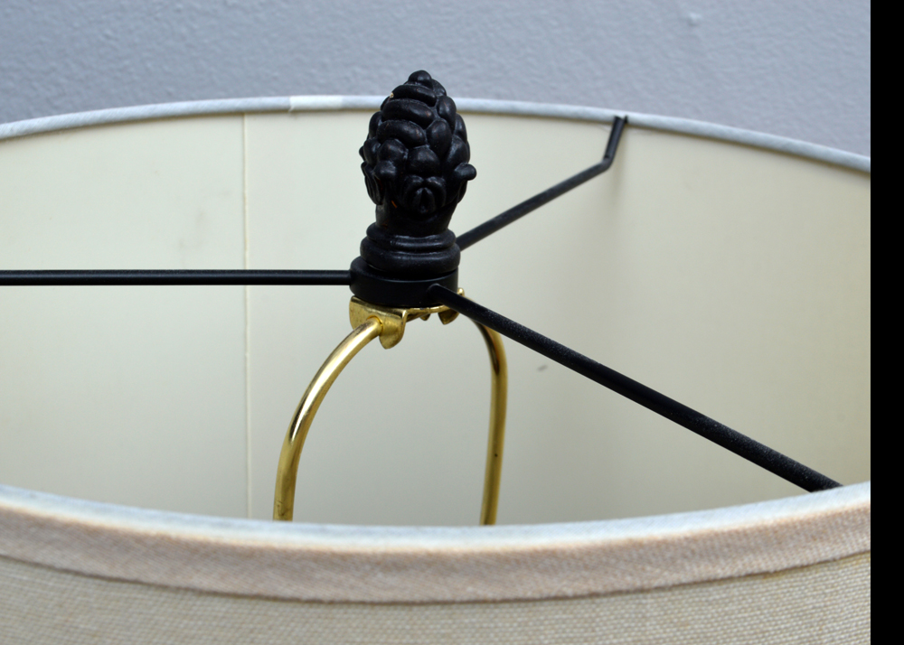 Black Accent Table and Lamp