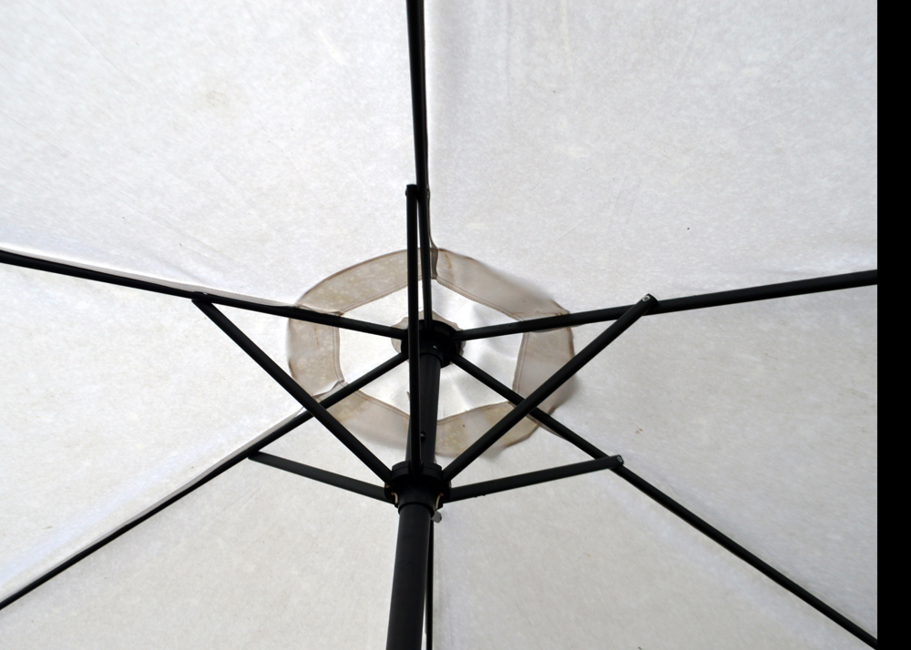 Metal Patio Table and Chairs Including Umbrella