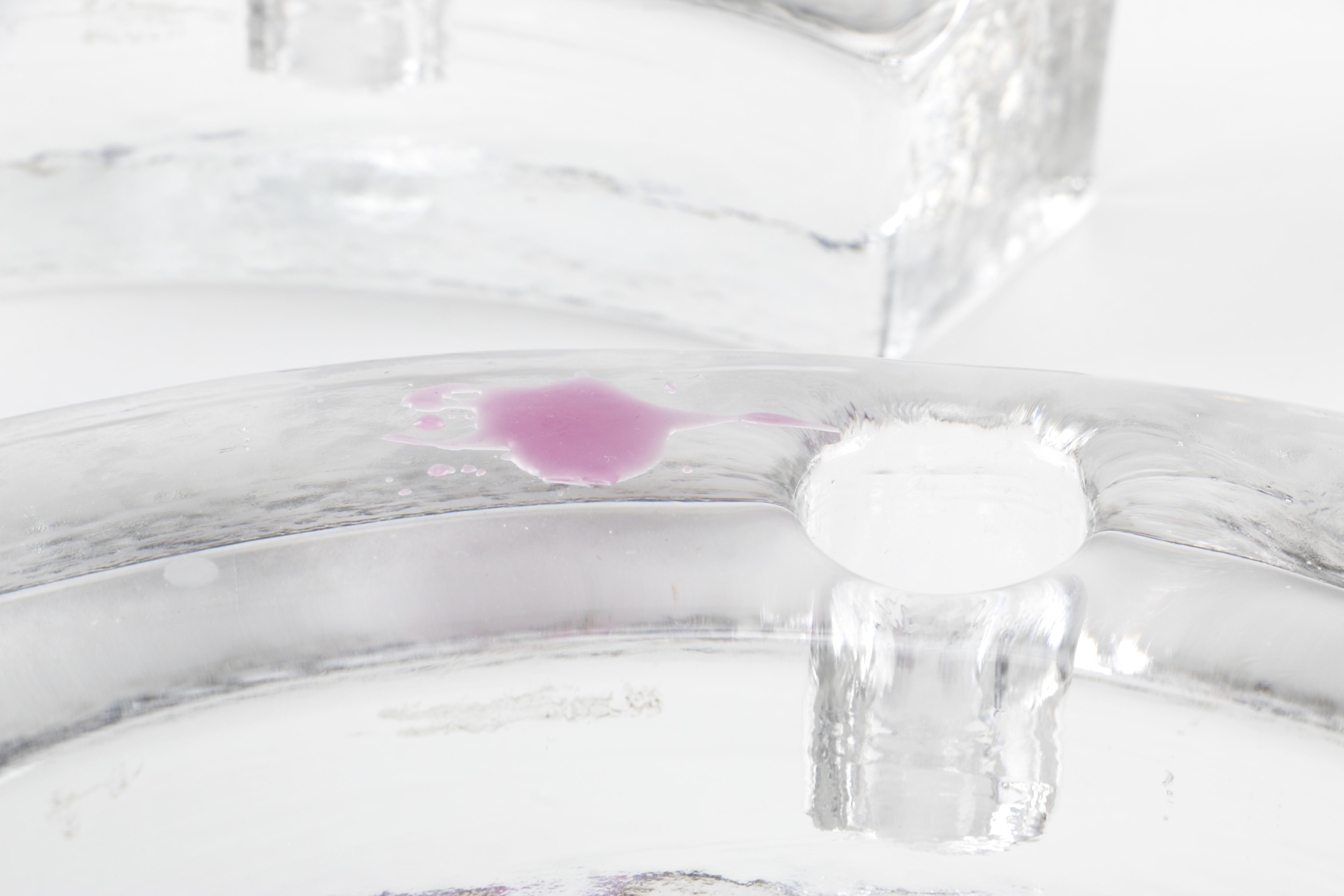 Curved Glass Candle Holders