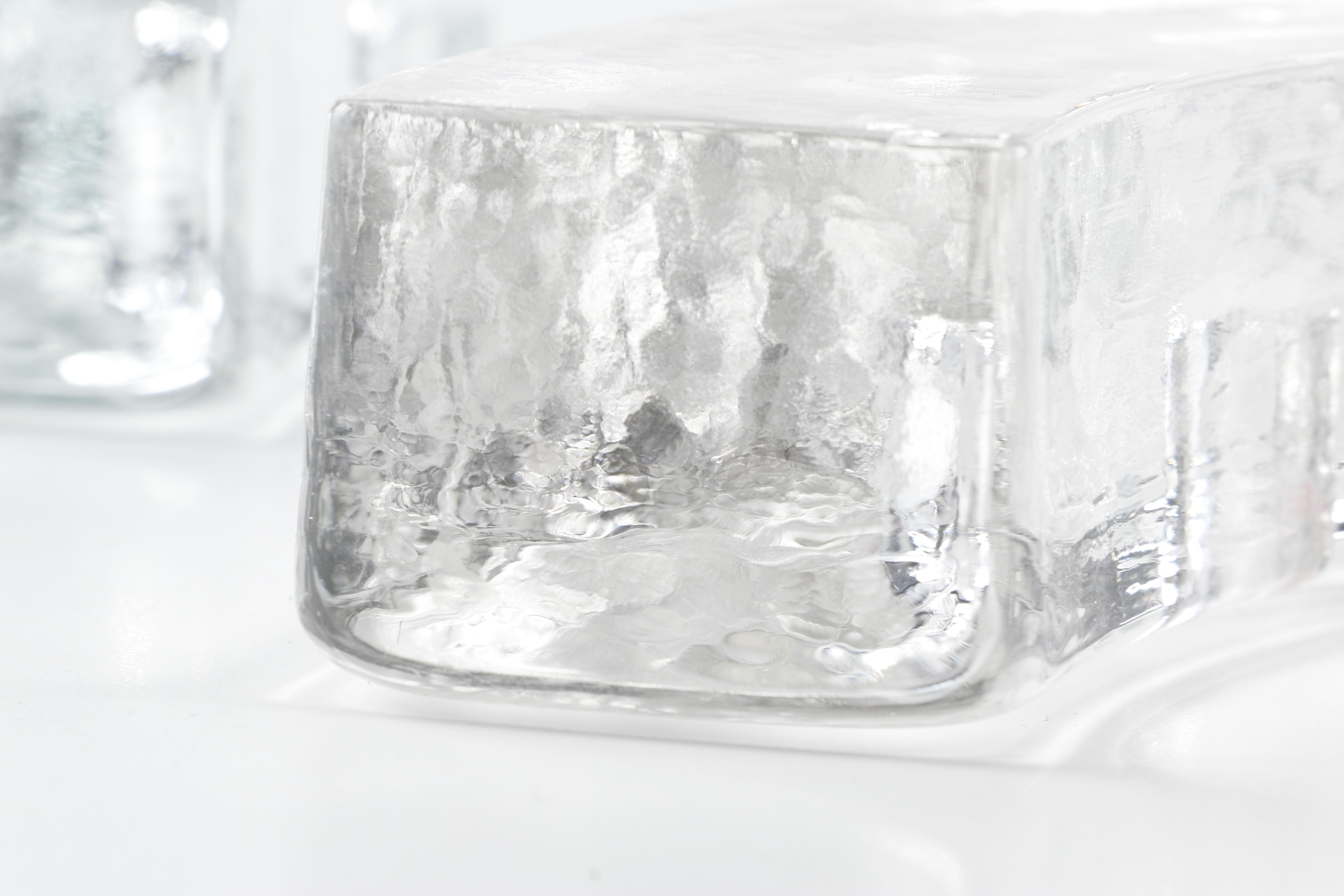 Curved Glass Candle Holders