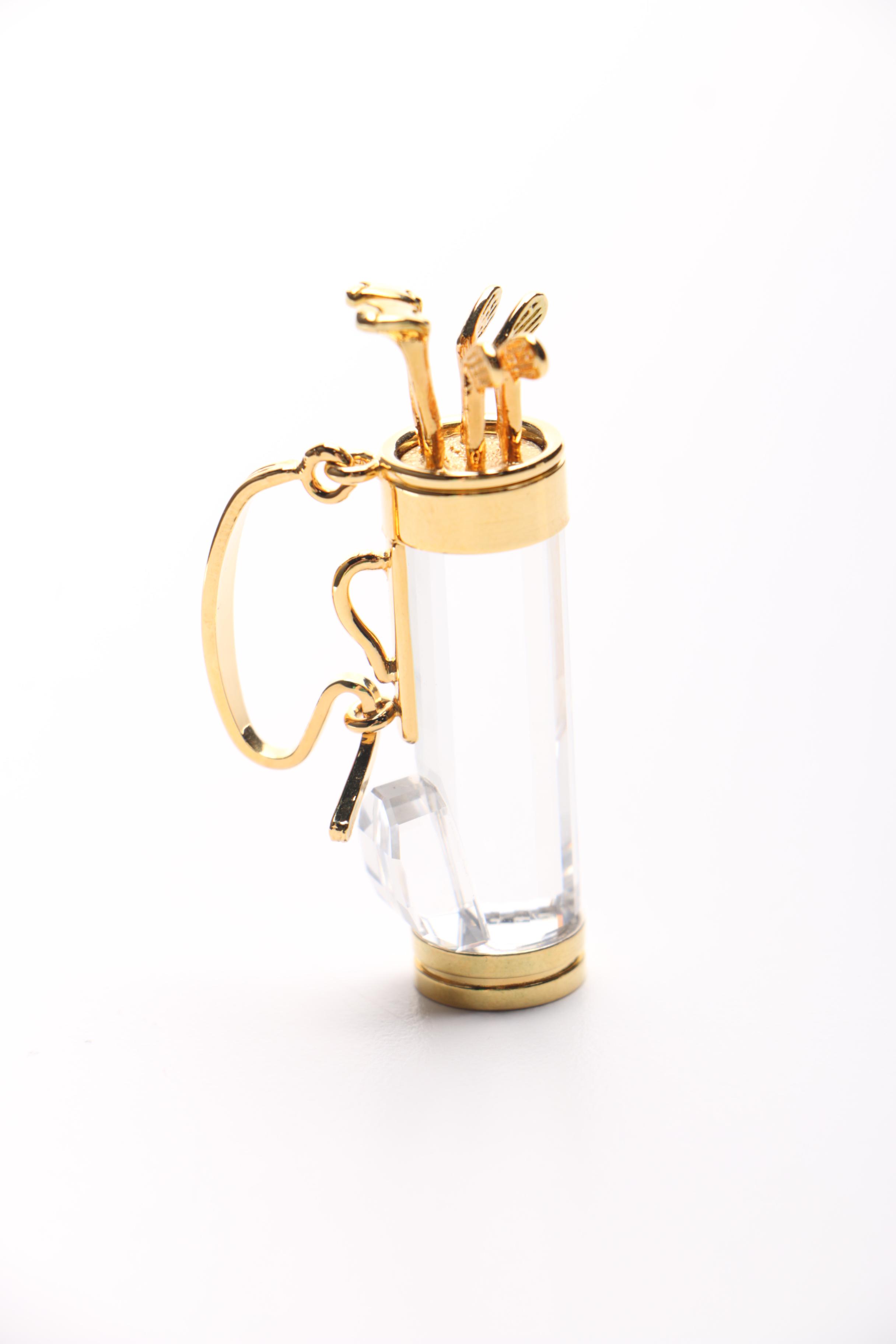 Swarovski "Crystal Memories Classics" Golf Bag Figurine