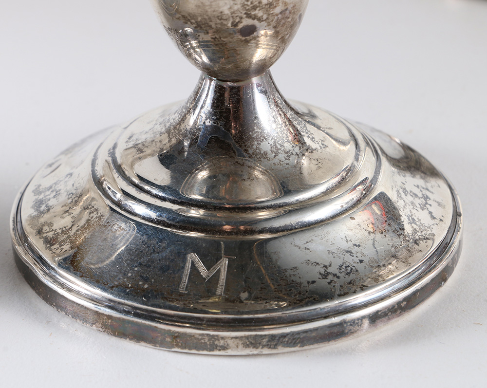 Weighted Sterling Candleholders and Compotes