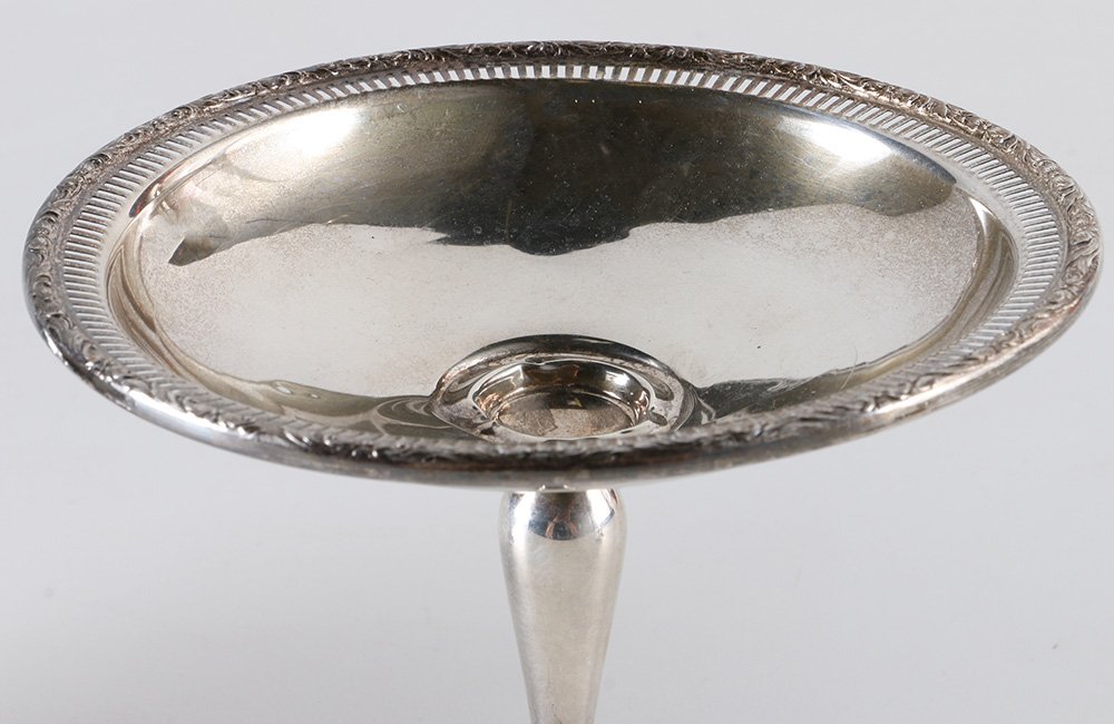 Weighted Sterling Candleholders and Compotes