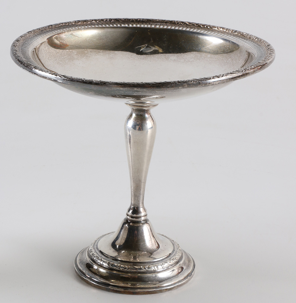 Weighted Sterling Candleholders and Compotes