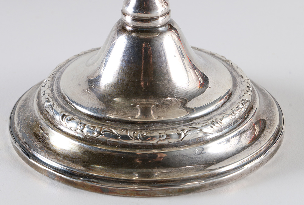 Weighted Sterling Candleholders and Compotes