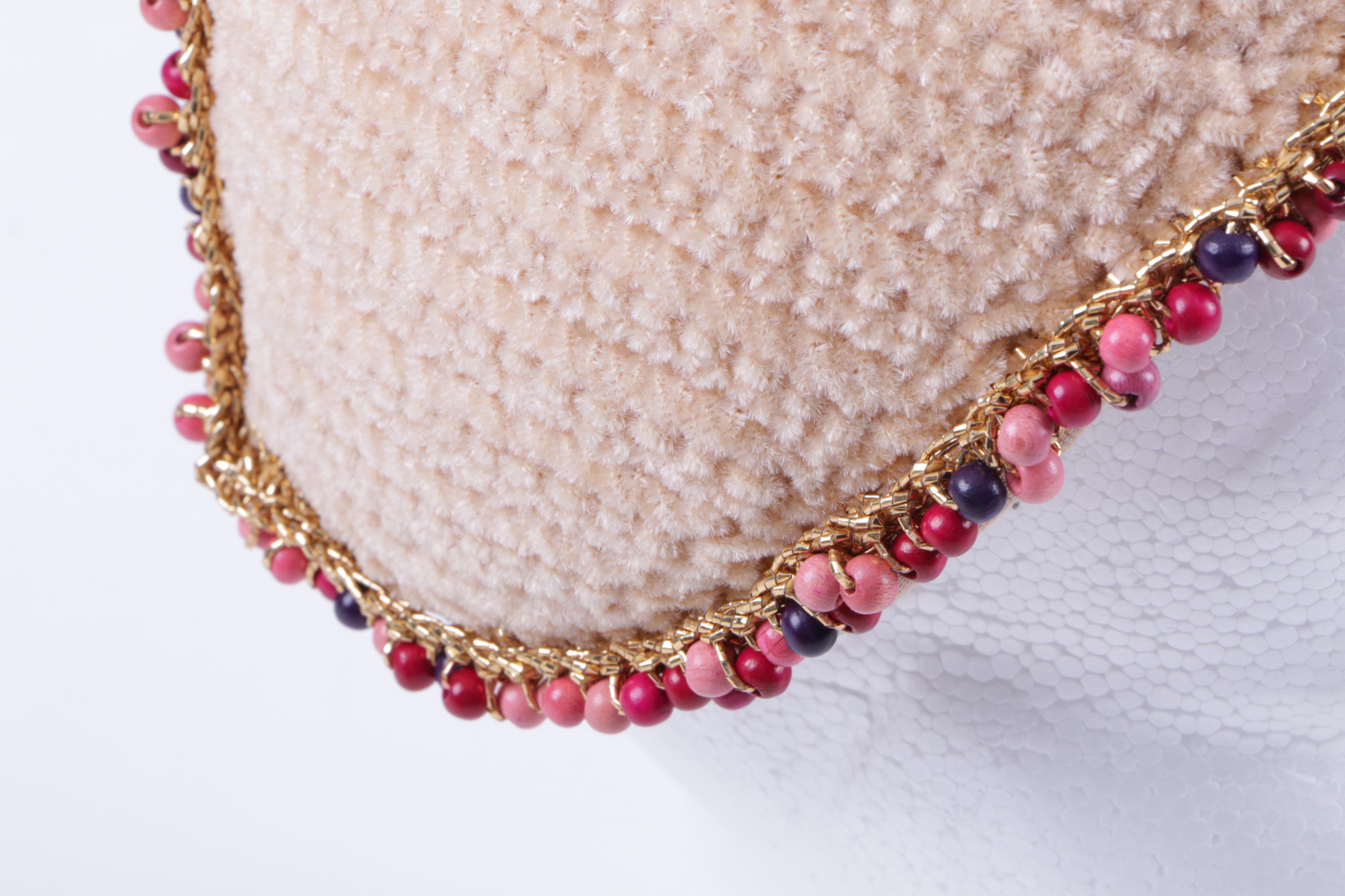 Matching Knitted Casque Hat and Handbag