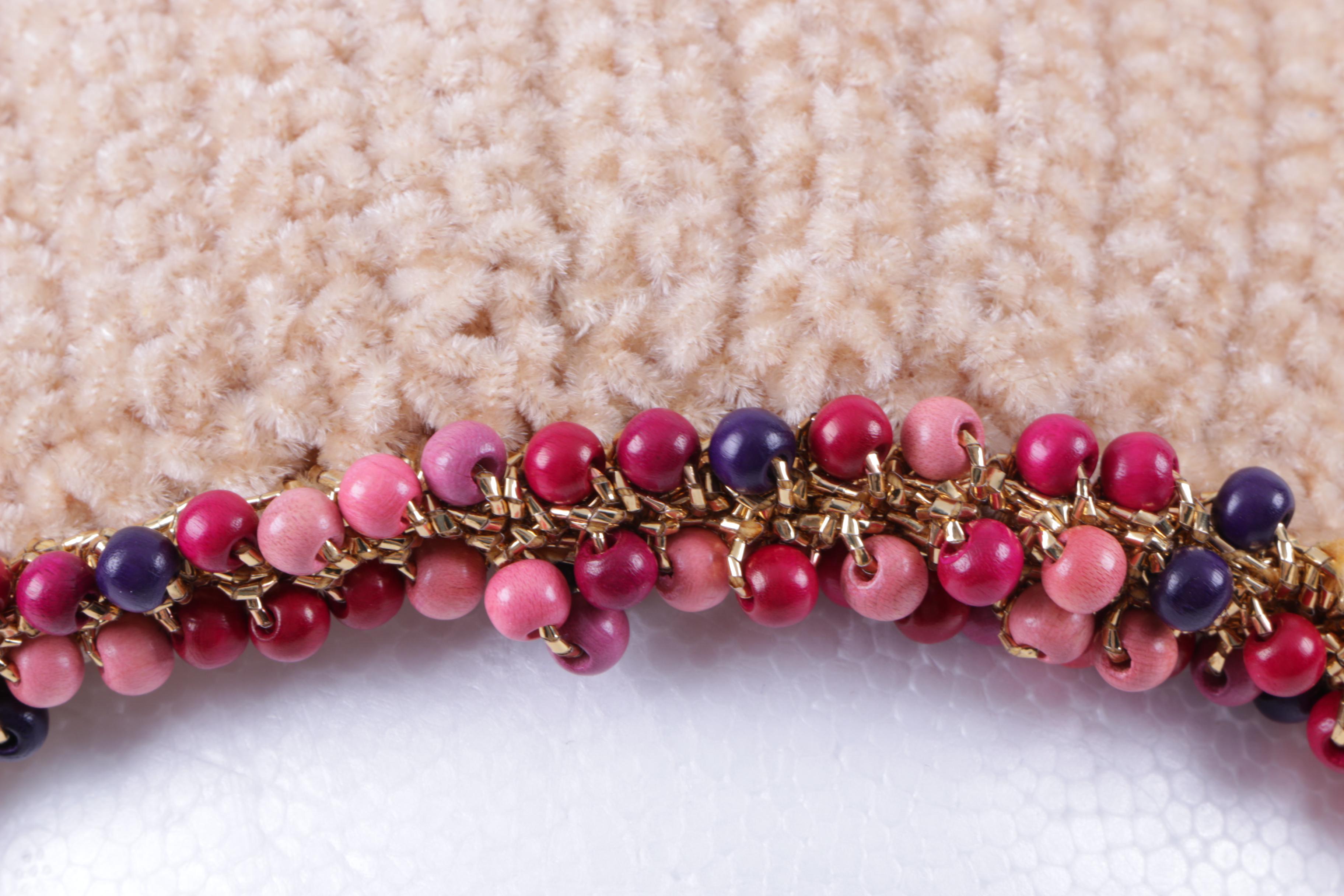 Matching Knitted Casque Hat and Handbag